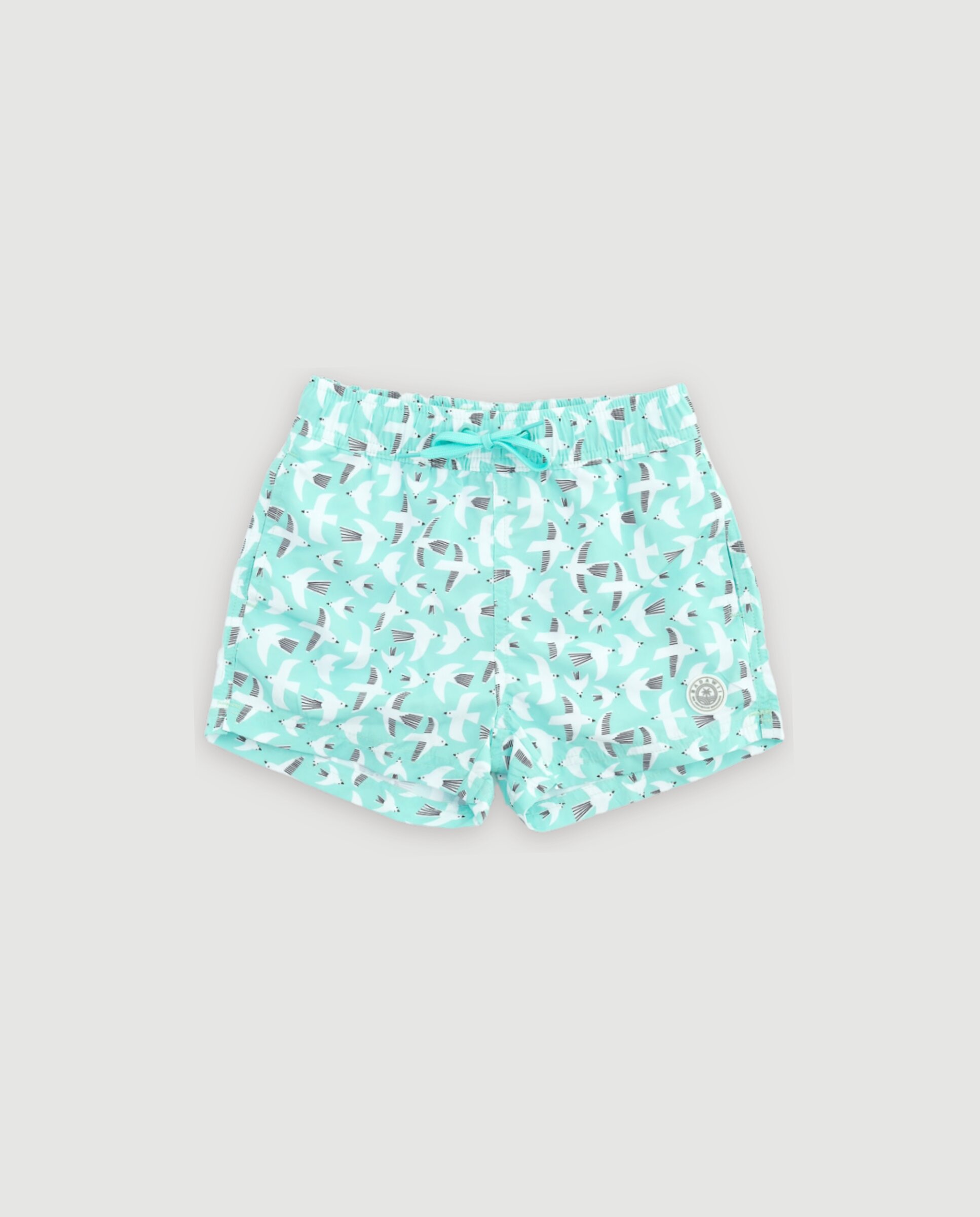 Imagen 0 de Bañador short niño estampado gaviotas Verde