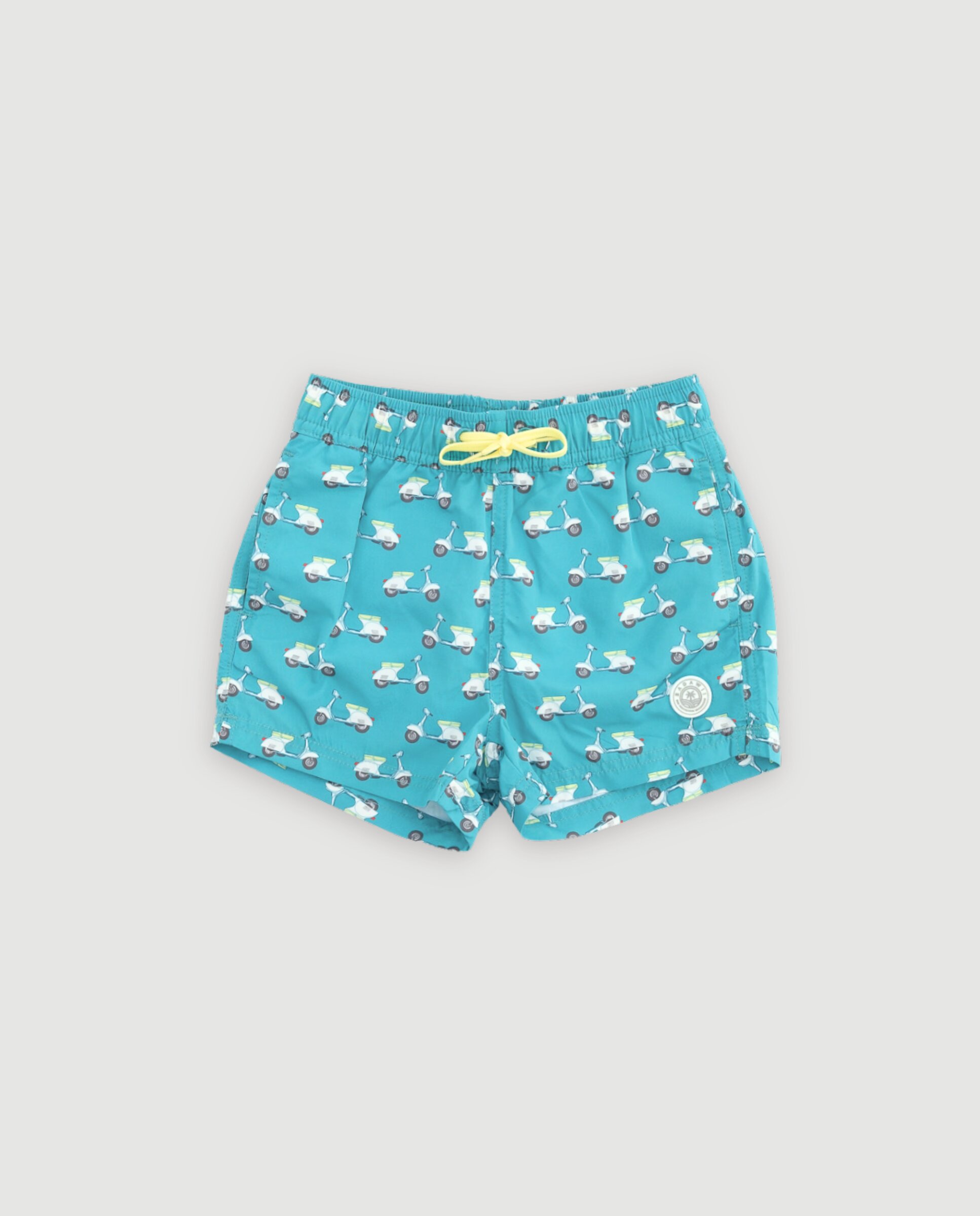 Imagen 0 de Bañador short niño estampado motos Verde