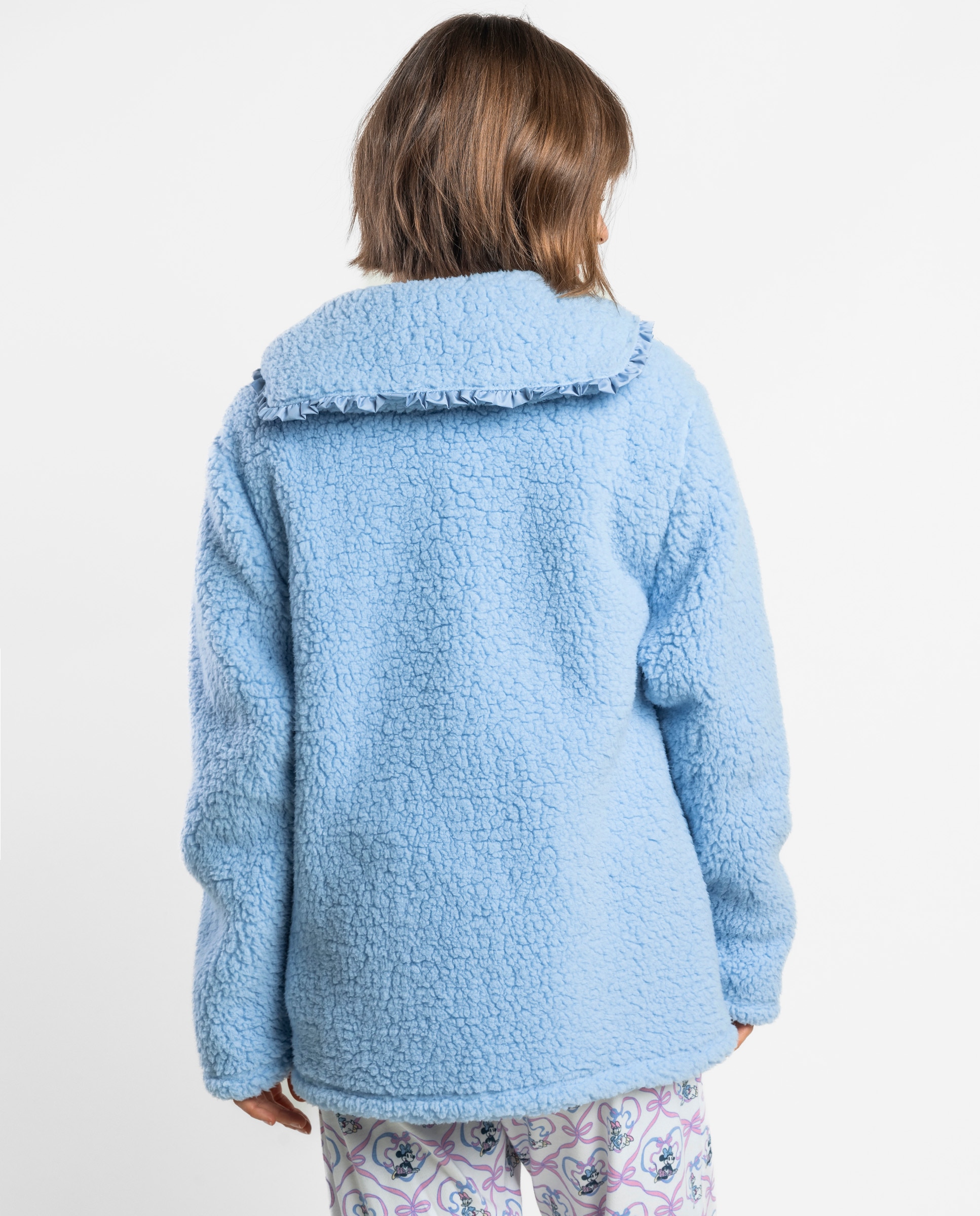 Bata de manga larga de mujer de tejido polar con cremallera - Disney - Azul Azul-2
