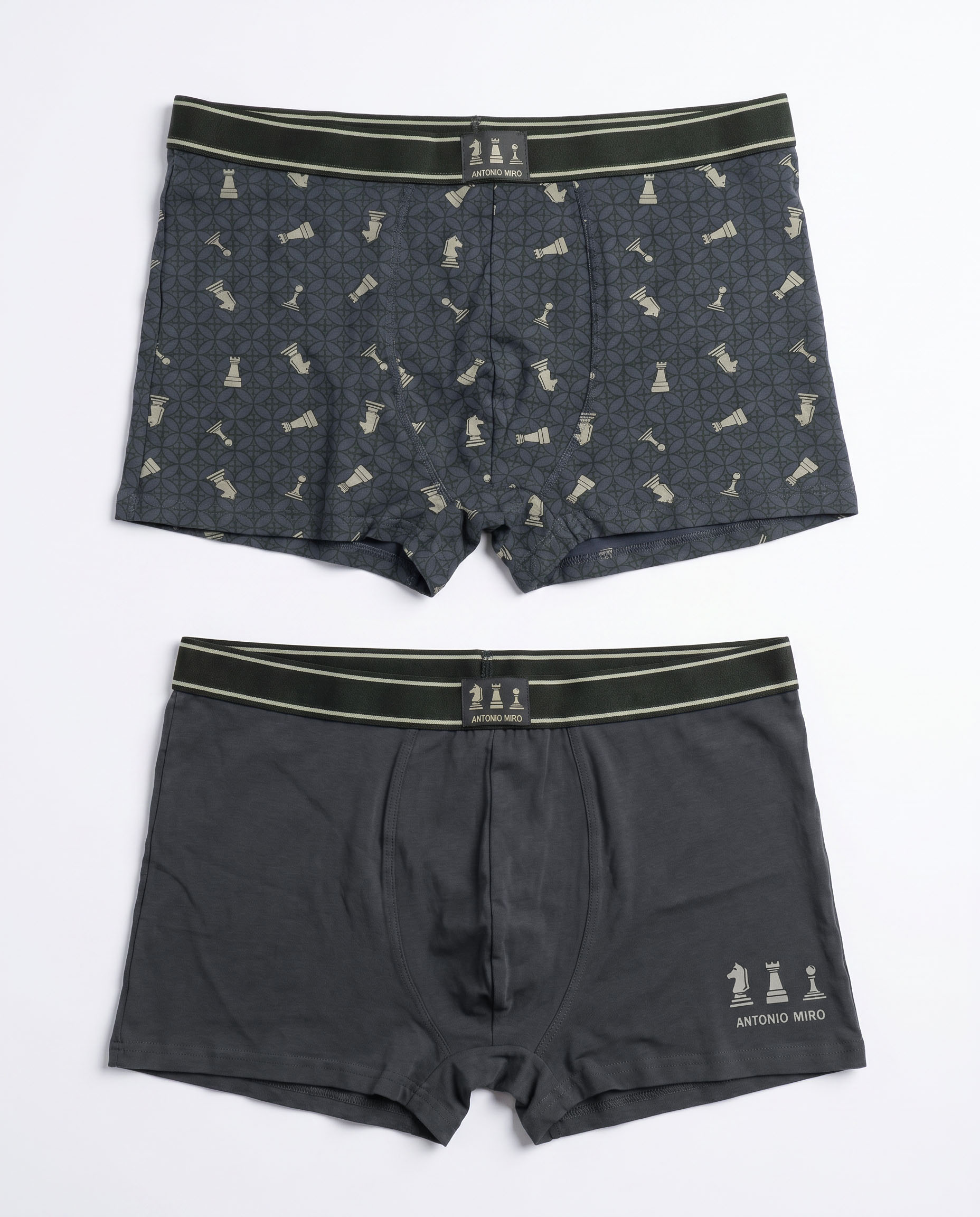 Imagen 0 de Pack de dos boxers de punto de hombre en varios colores Multicolor
