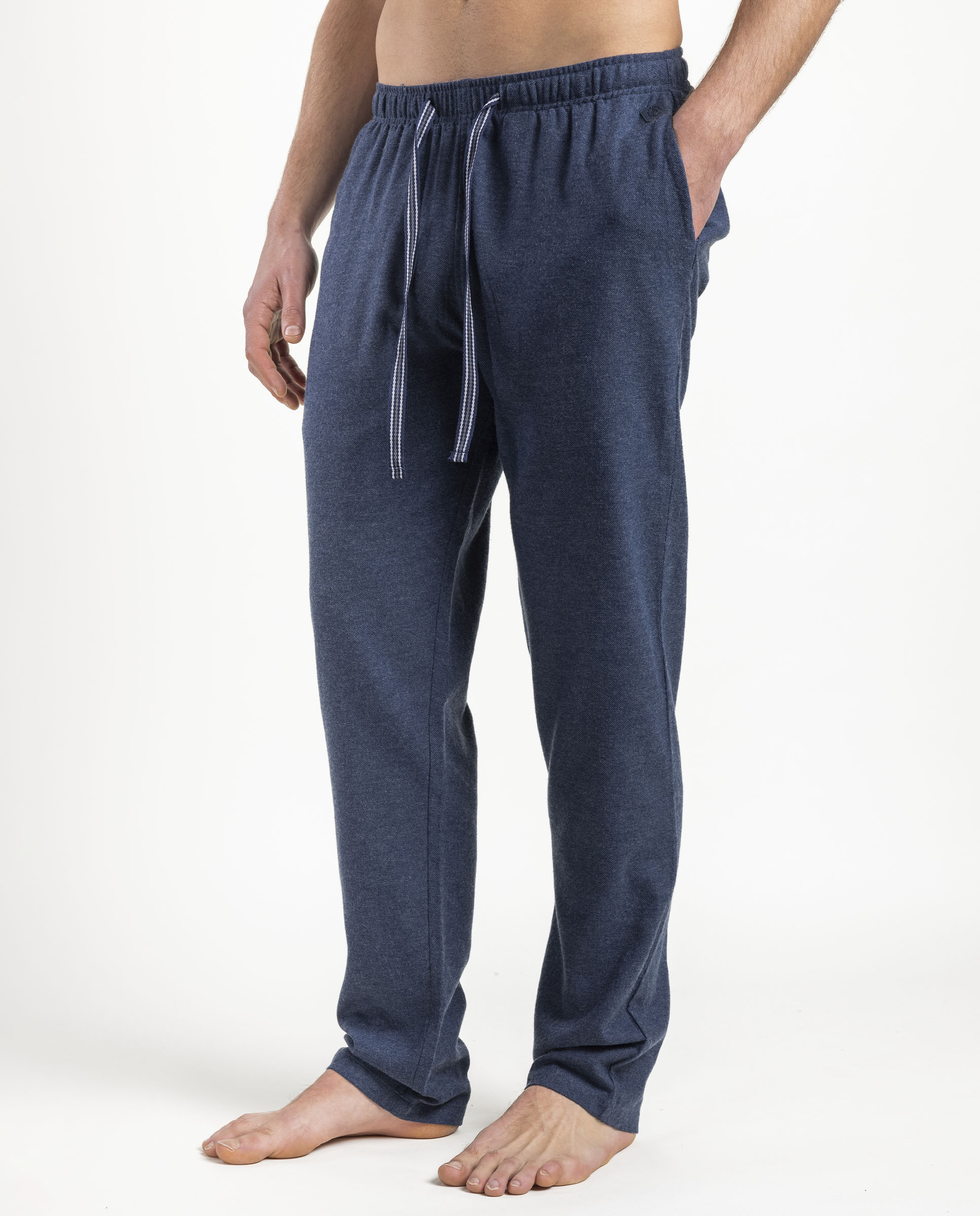 Imagen 3 de Pantalón de pijama largo de hombre de franela - Admas - Azul Azul