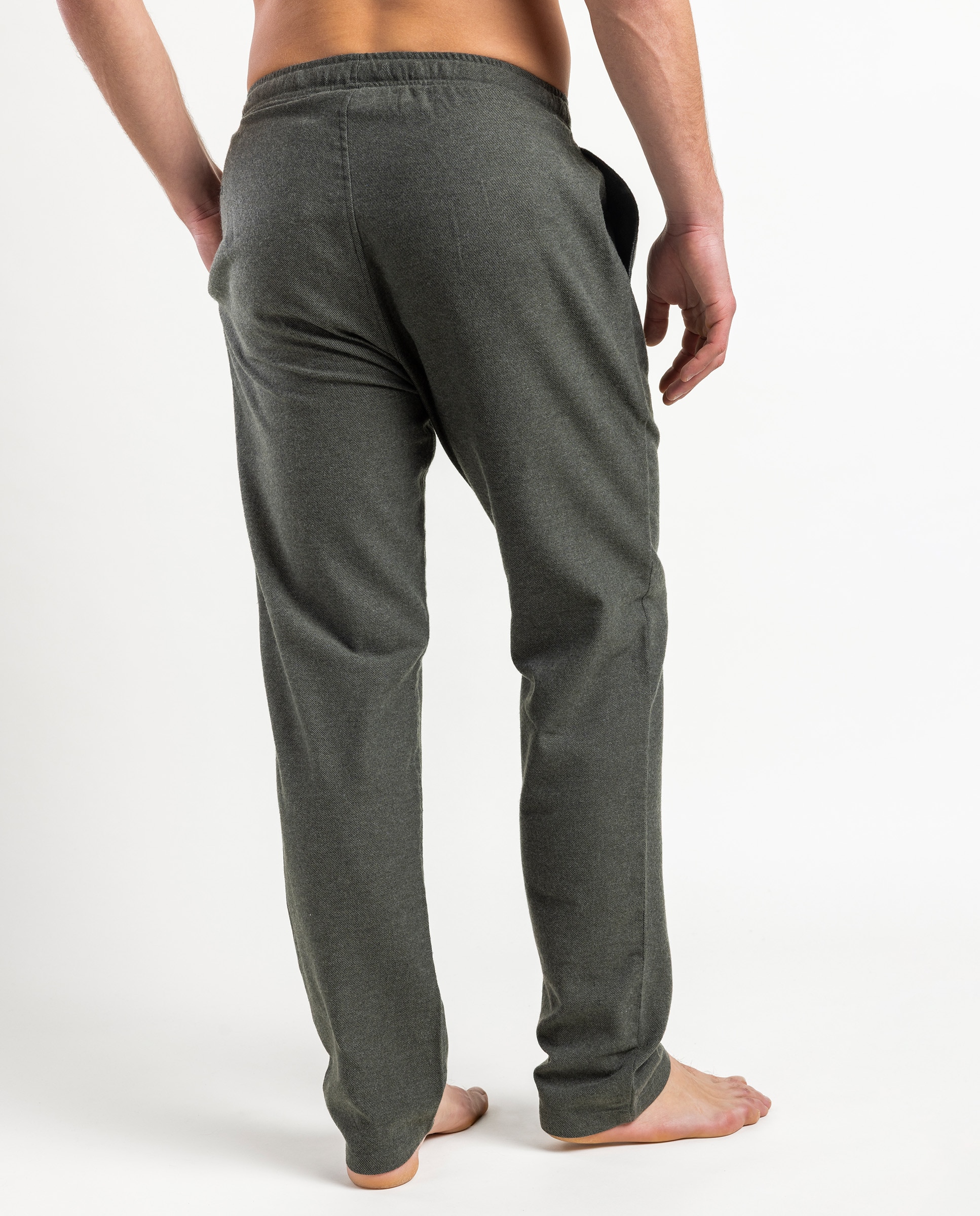Imagen 2 de Pantalón de pijama largo de hombre de franela - Admas - Verde Verde