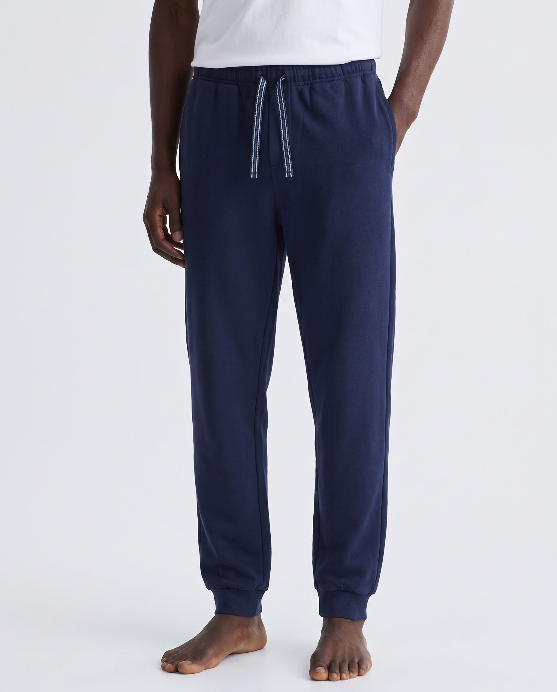 Imagen 3 de Pantalón de pijama largo de hombre de tejido felpa - Admas - Azul marino Azul marino