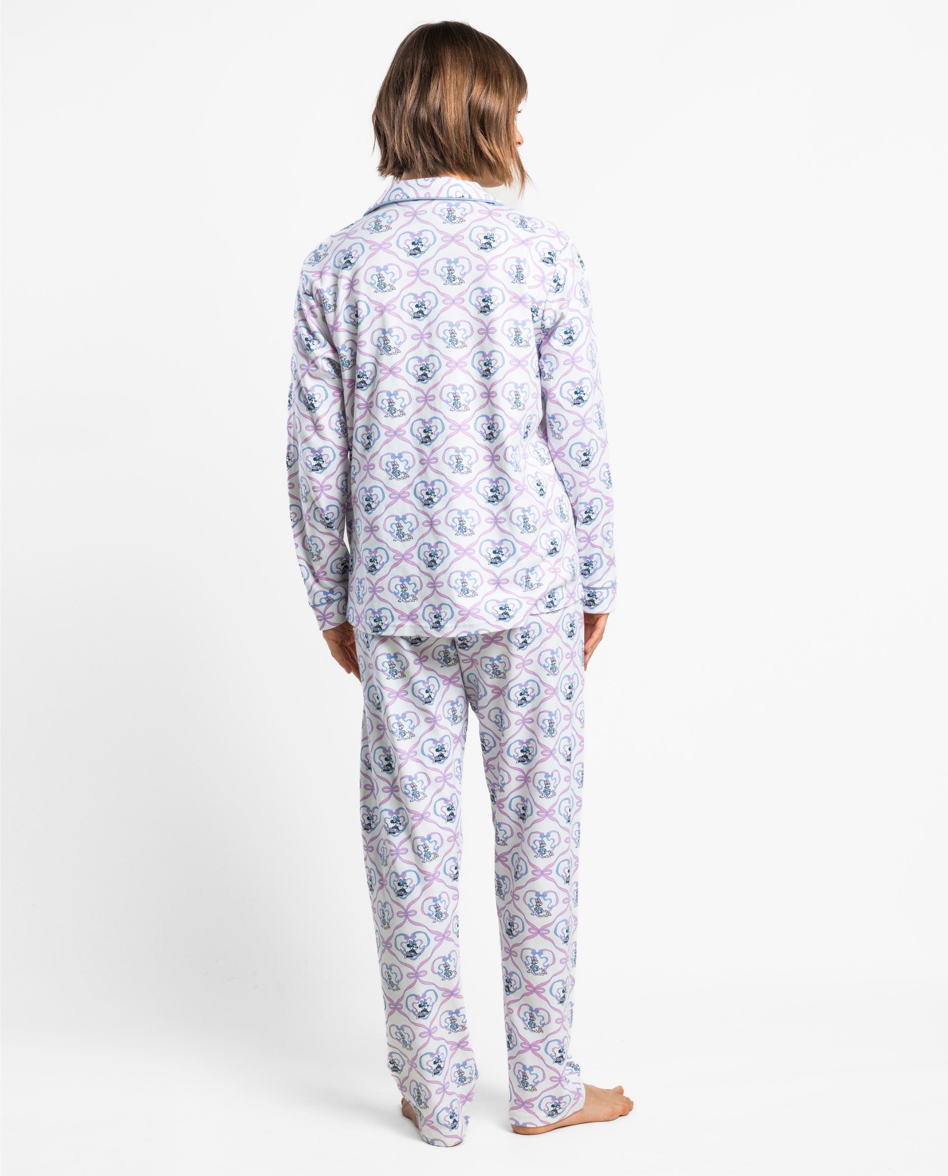 Pijama largo de mujer de punto interlock de algodón - Disney - Crudo Crudo-2