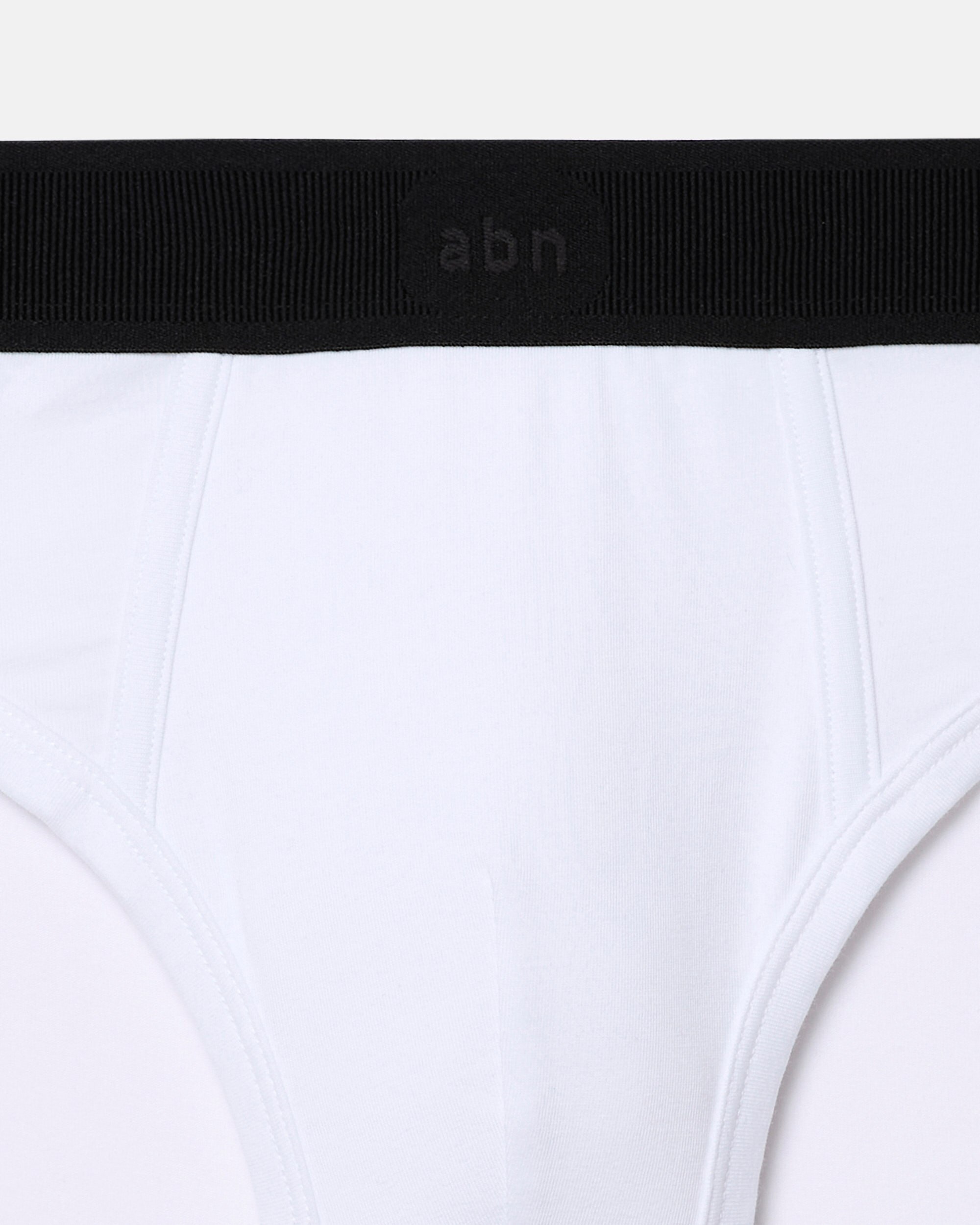 Slip de hombre cerrado algodón supima alta calidad - Abanderado - Blanco Blanco-3