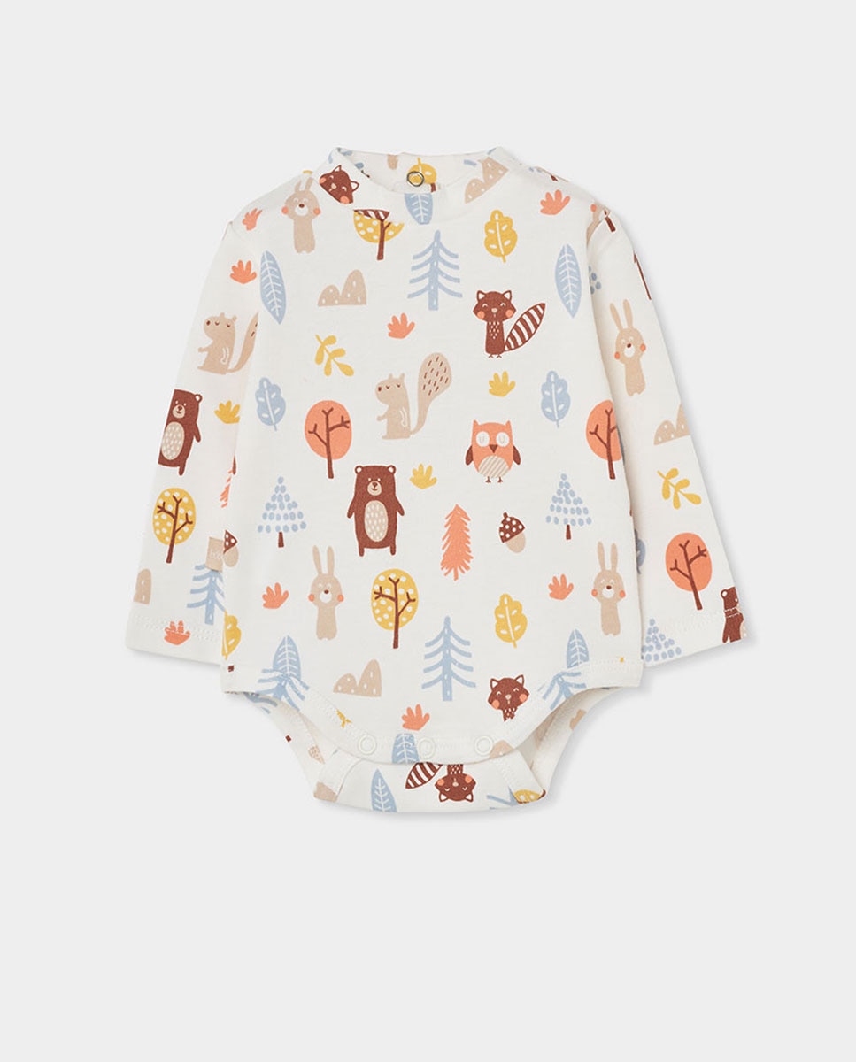 Imagen 1 de Body de bebé estampado animales del bosque Multicolor