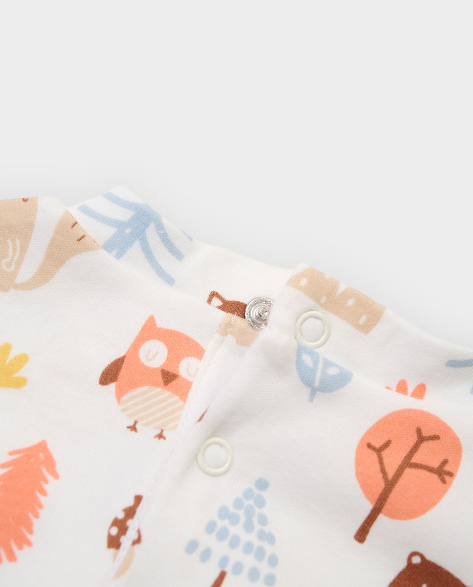 Imagen 4 de Body de bebé estampado animales del bosque - Boboli - Multicolor Multicolor