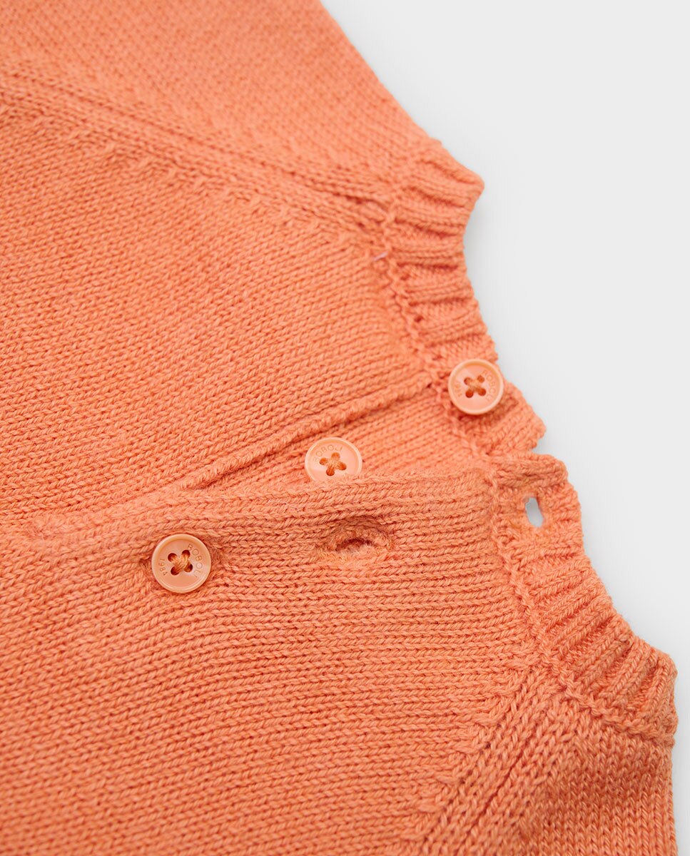 Imagen 4 de Vestido de bebé estampado de animales del bosque - Boboli - Naranja Naranja