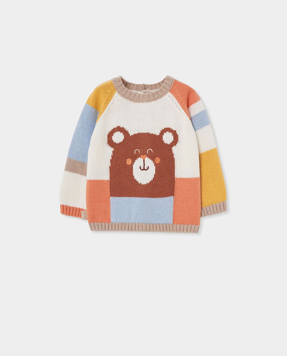 Imagen 1 de Jersey de bebé estampado de oso Multicolor