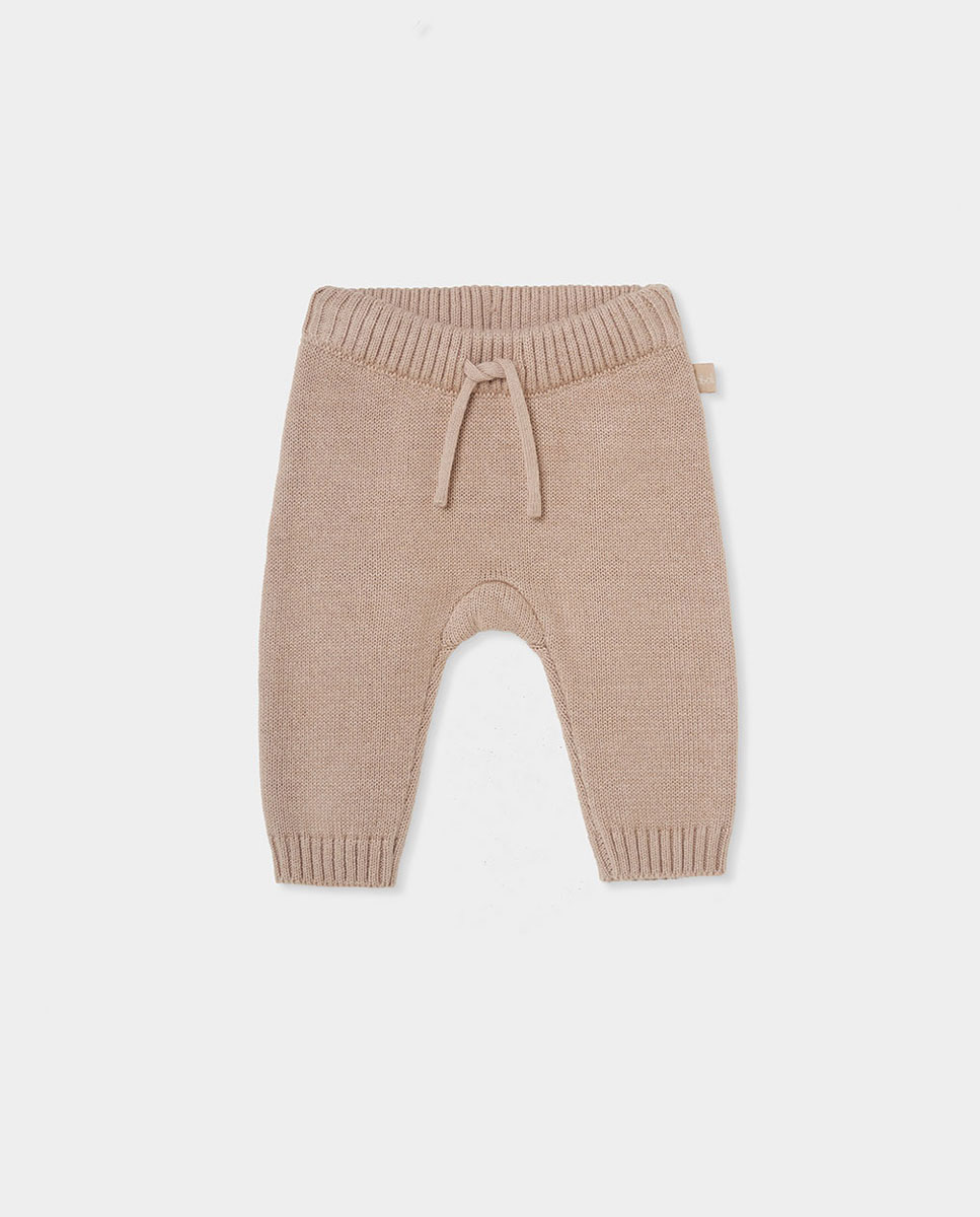 Imagen 1 de Pantalon de bebé con cordon Beige/Marrón