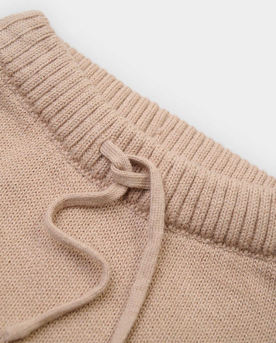 Imagen 2 de Pantalon de bebé con cordon - Boboli - Beige/Marrón Beige/Marrón