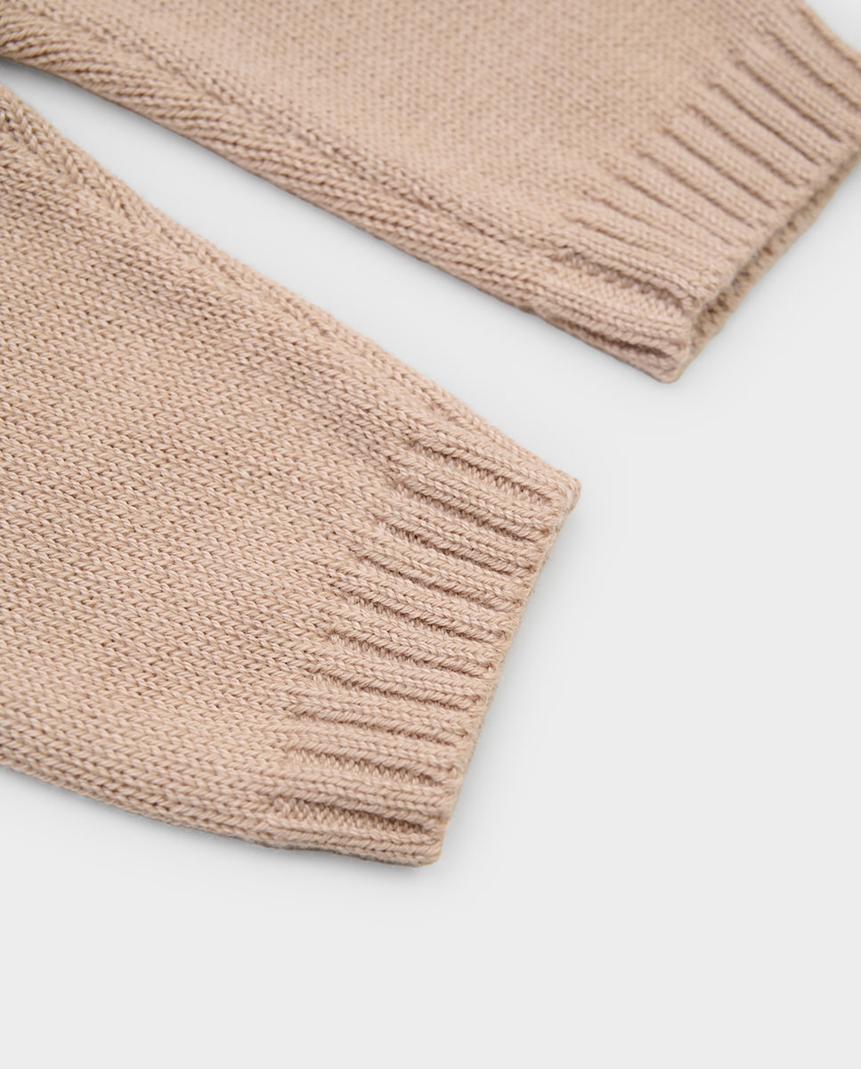 Imagen 4 de Pantalon de bebé con cordon - Boboli - Beige/Marrón Beige/Marrón