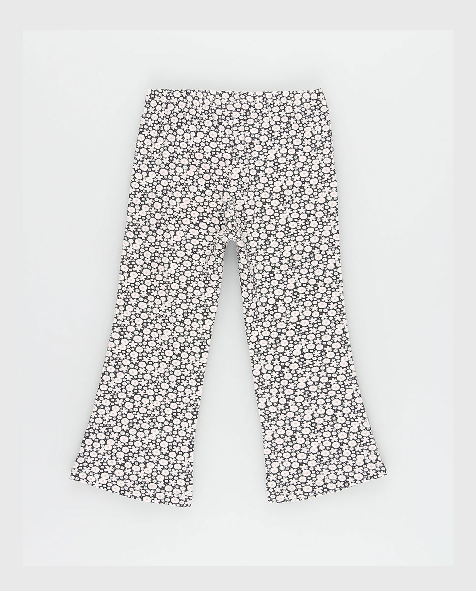Leggings niña de punto estampado flores - Boboli - Blanco Blanco-4