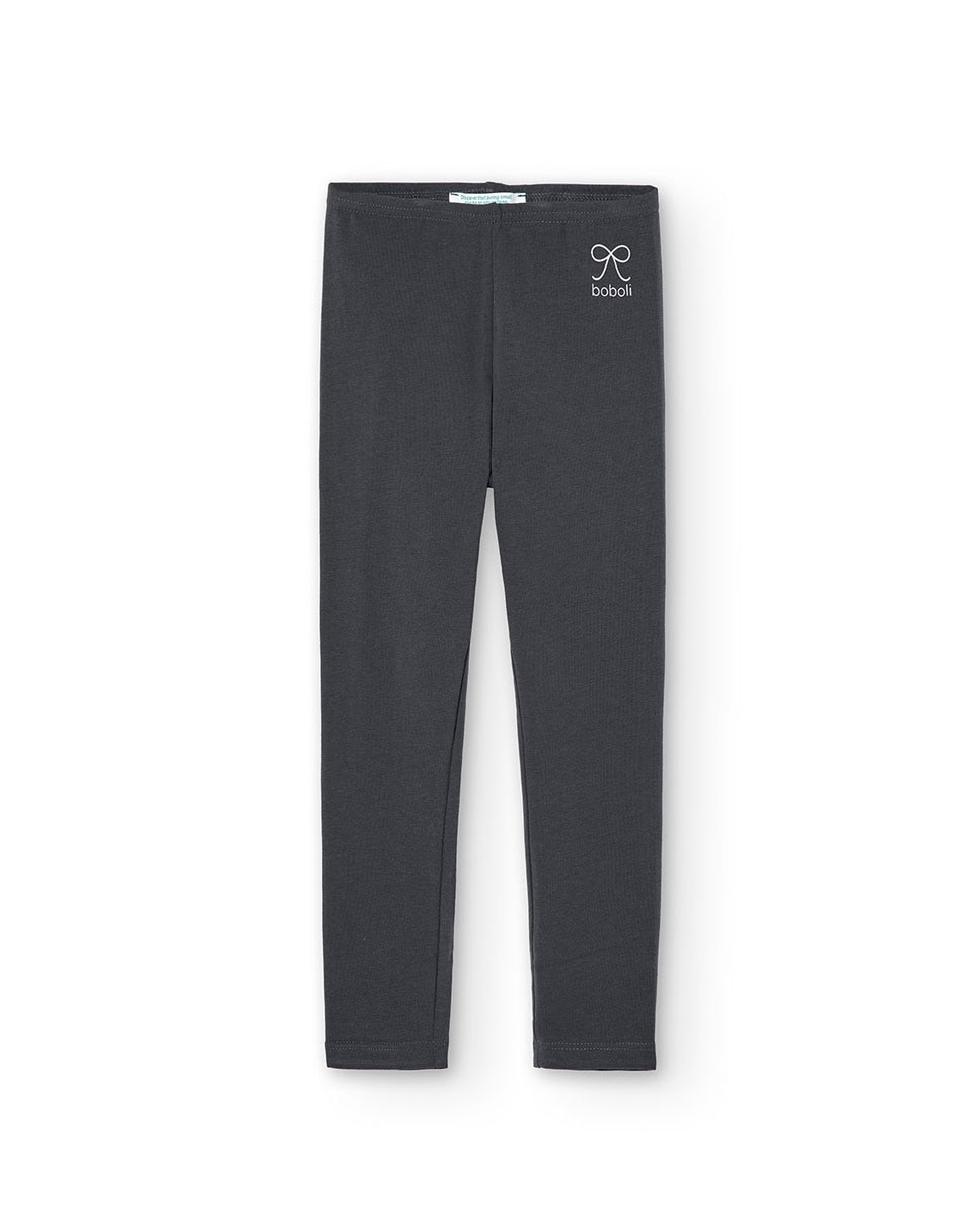 Imagen 0 de Leggings para niña de punto elástico Gris