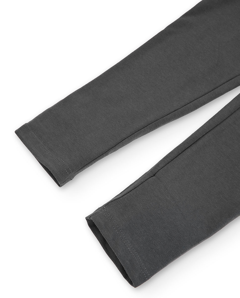 Leggings para niña de punto elástico - Boboli - Gris Gris-4