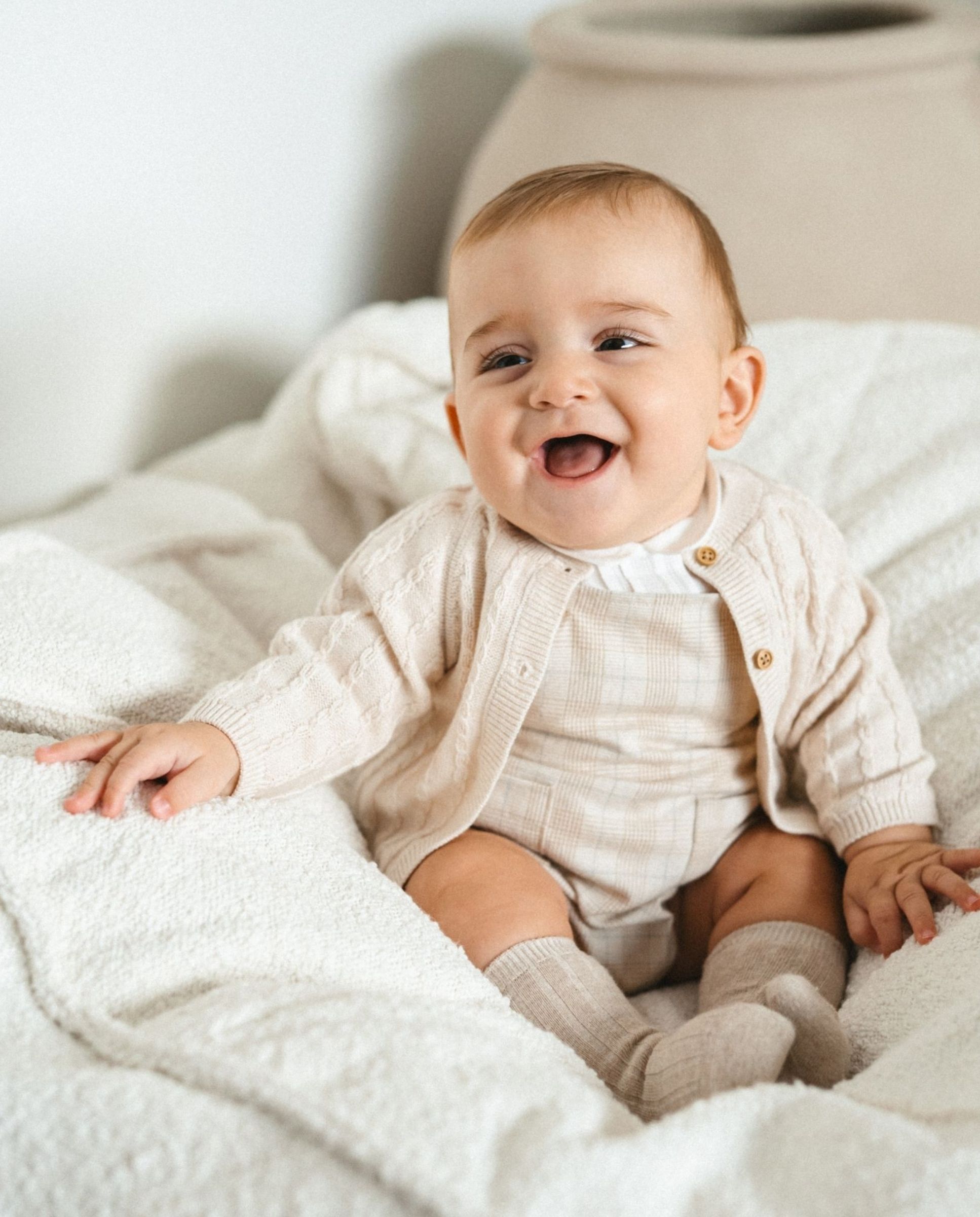 Imagen 1 de Ranita de bebé niño a cuadros con calcetines Arena