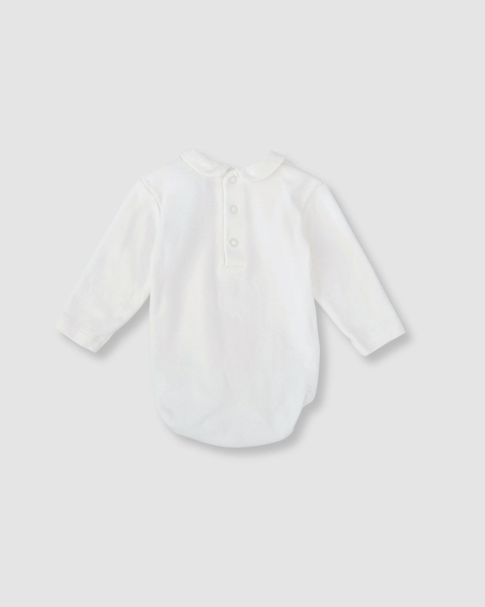 Imagen 3 de Body de bebé de algodón - Tutto Piccolo - Blanco Blanco