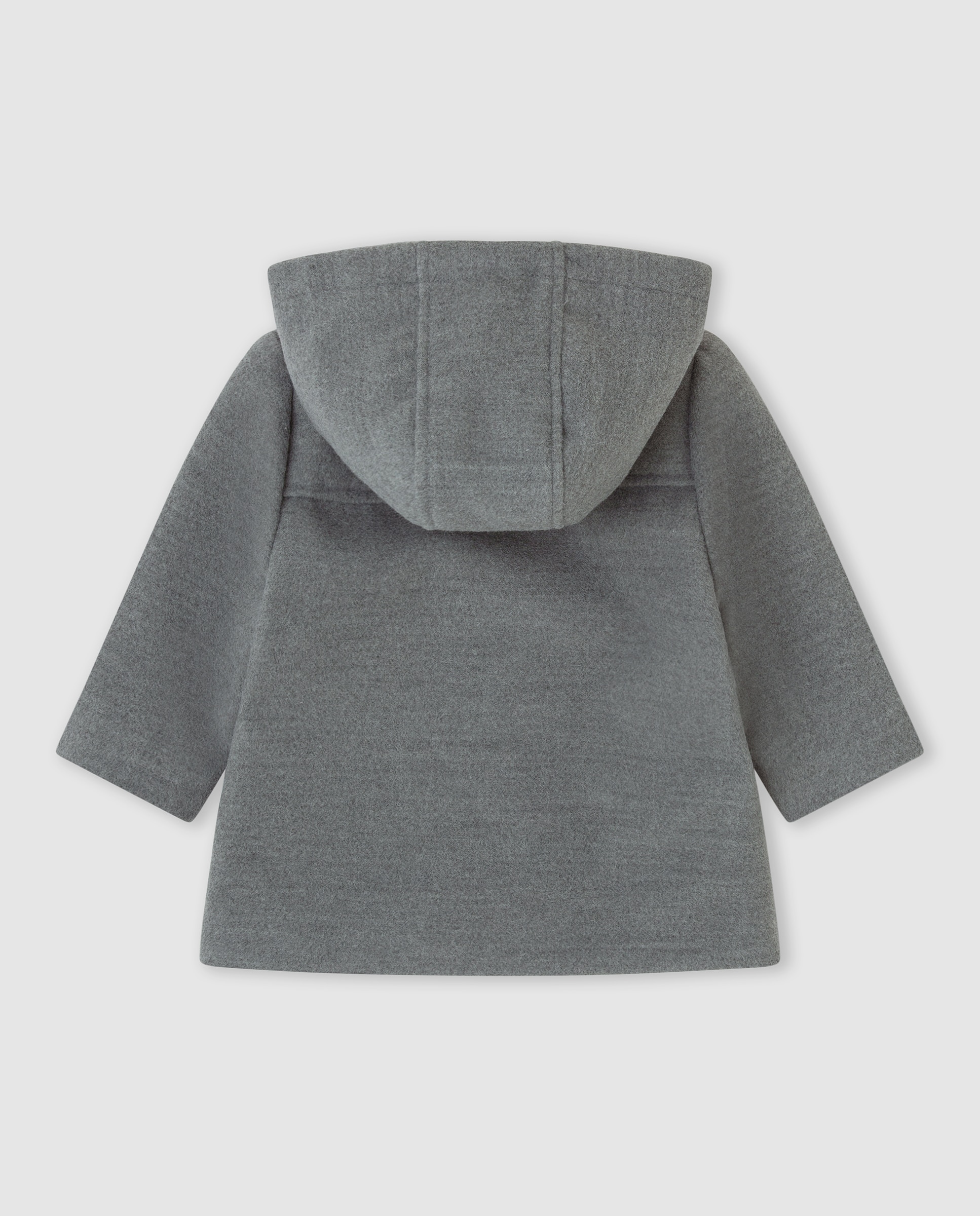 Imagen 3 de Abrigo de niño con capucha y bolsillos - Tutto Piccolo - Gris Gris