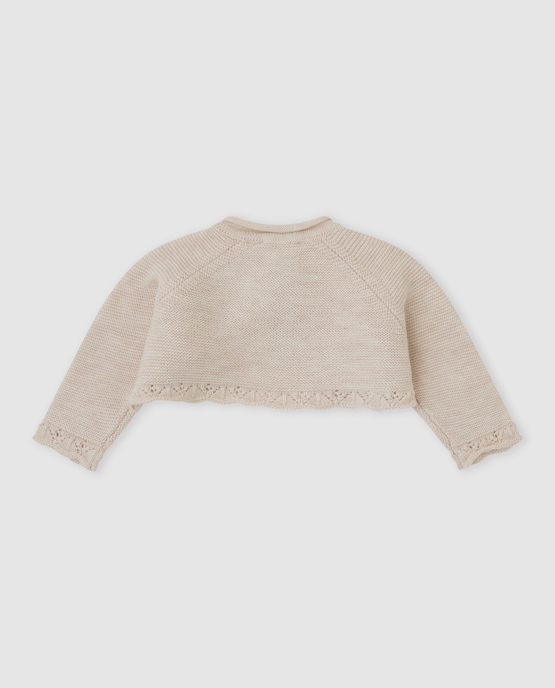 Chaqueta de bebé niña tricot con botón - Tutto Piccolo - Arena Arena-3