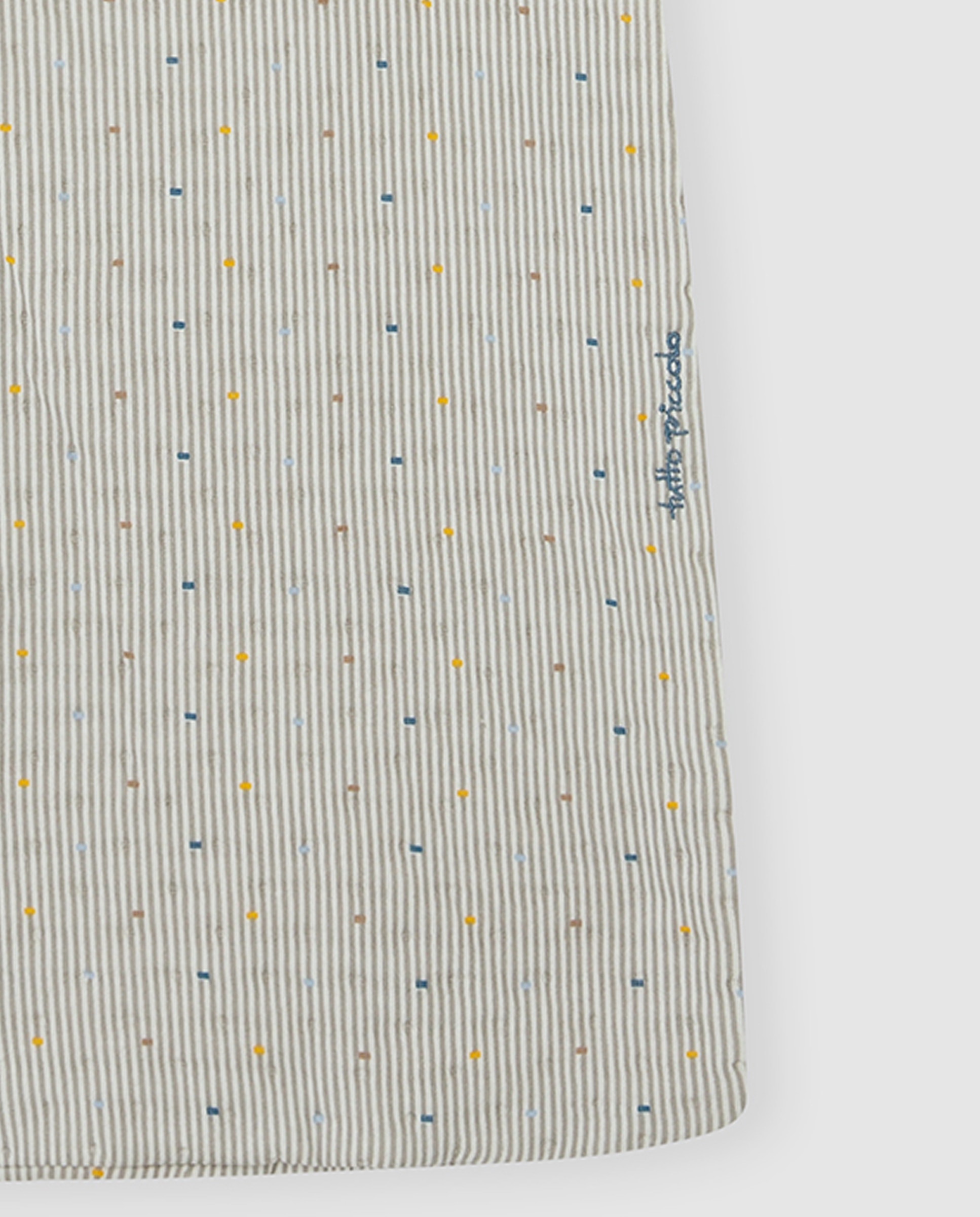 Saco de bebé a rayas con cremallera - Tutto Piccolo - Gris Gris-2