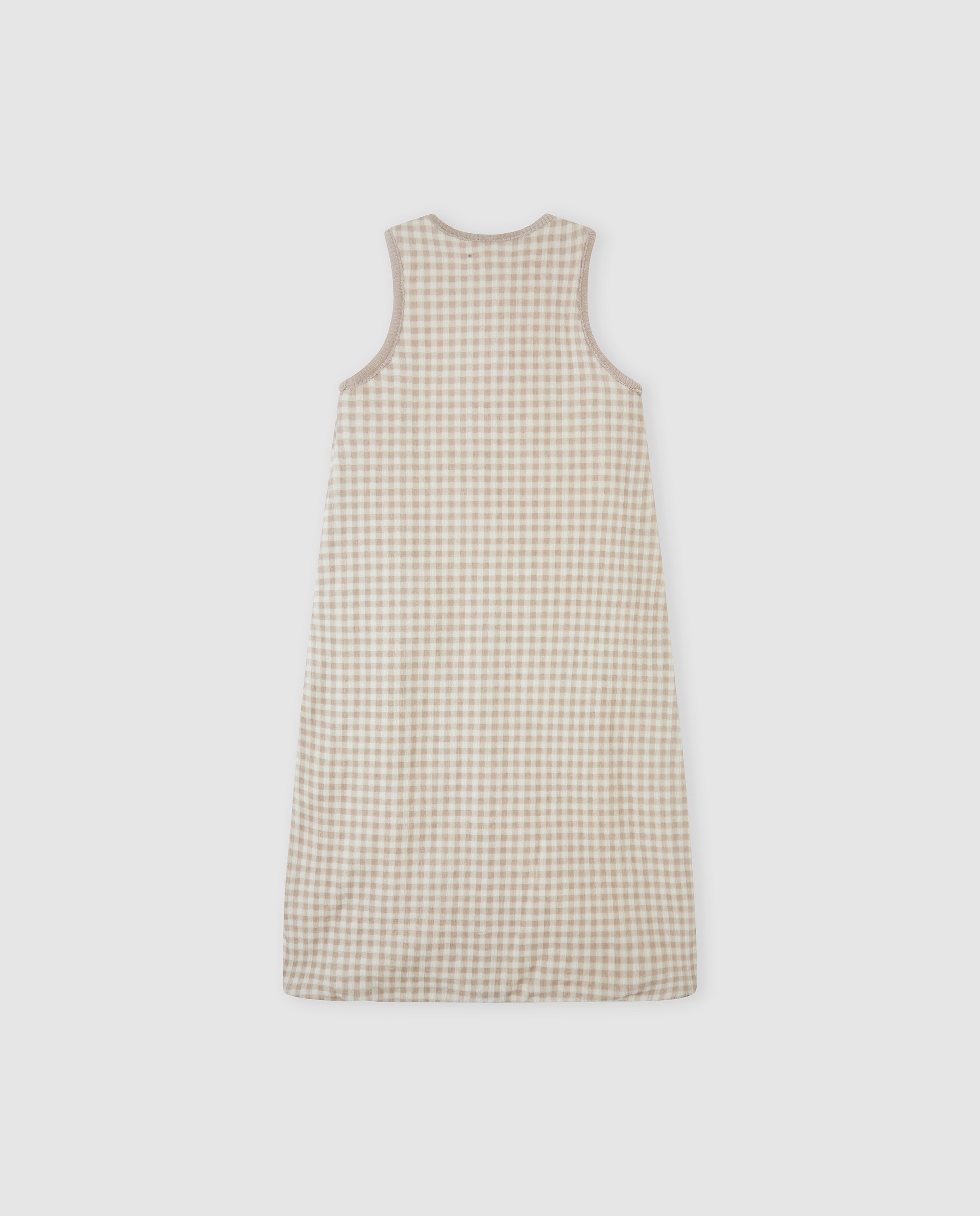 Saco de bebé tundosado vichy - Tutto Piccolo - Marrón claro Marrón claro-3