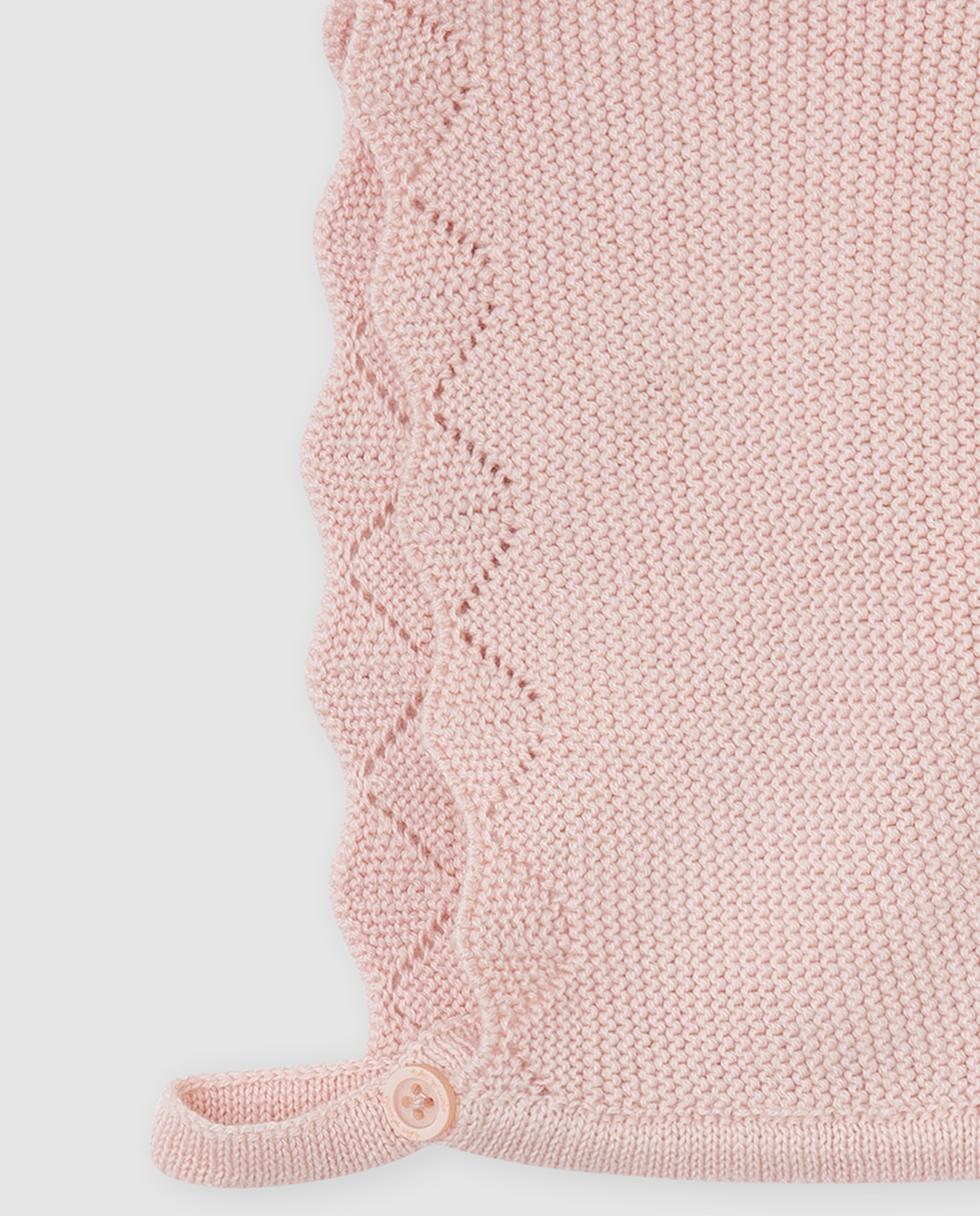 Capota de bebé niña tricot - Tutto Piccolo - Rosa Rosa-3