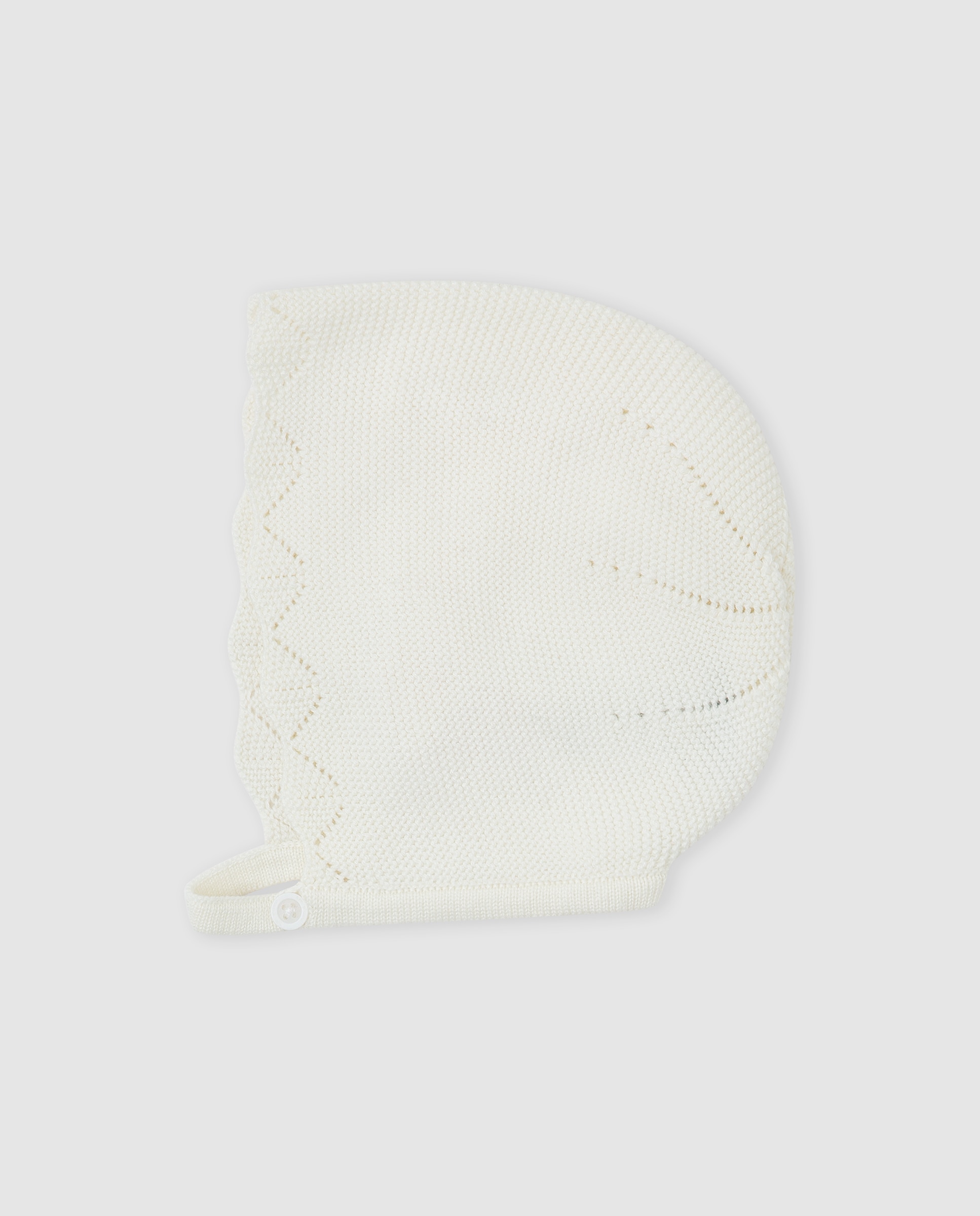 Capota de bebé niña tricot - Tutto Piccolo - Blanco Blanco-1