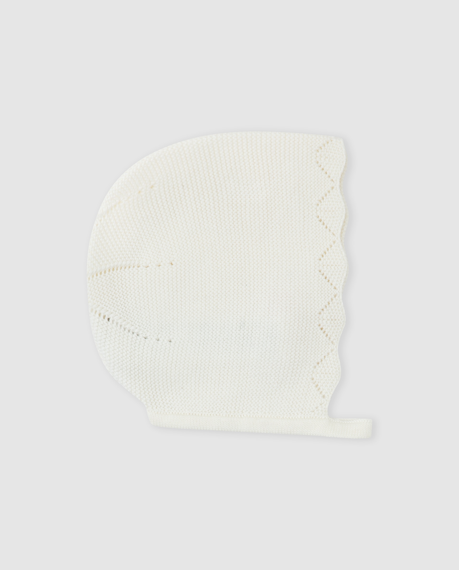 Capota de bebé niña tricot - Tutto Piccolo - Blanco Blanco-3