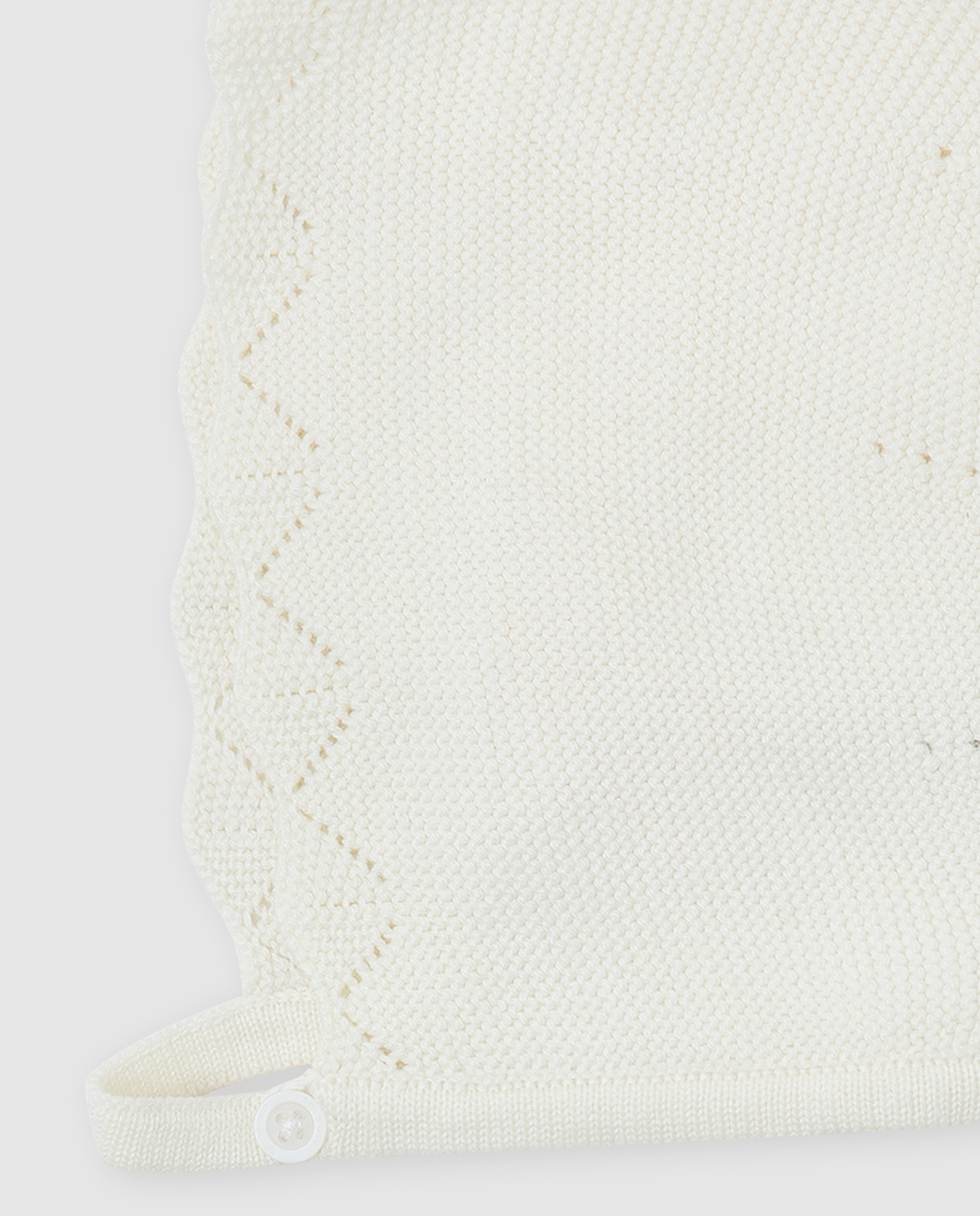 Capota de bebé niña tricot - Tutto Piccolo - Blanco Blanco-2