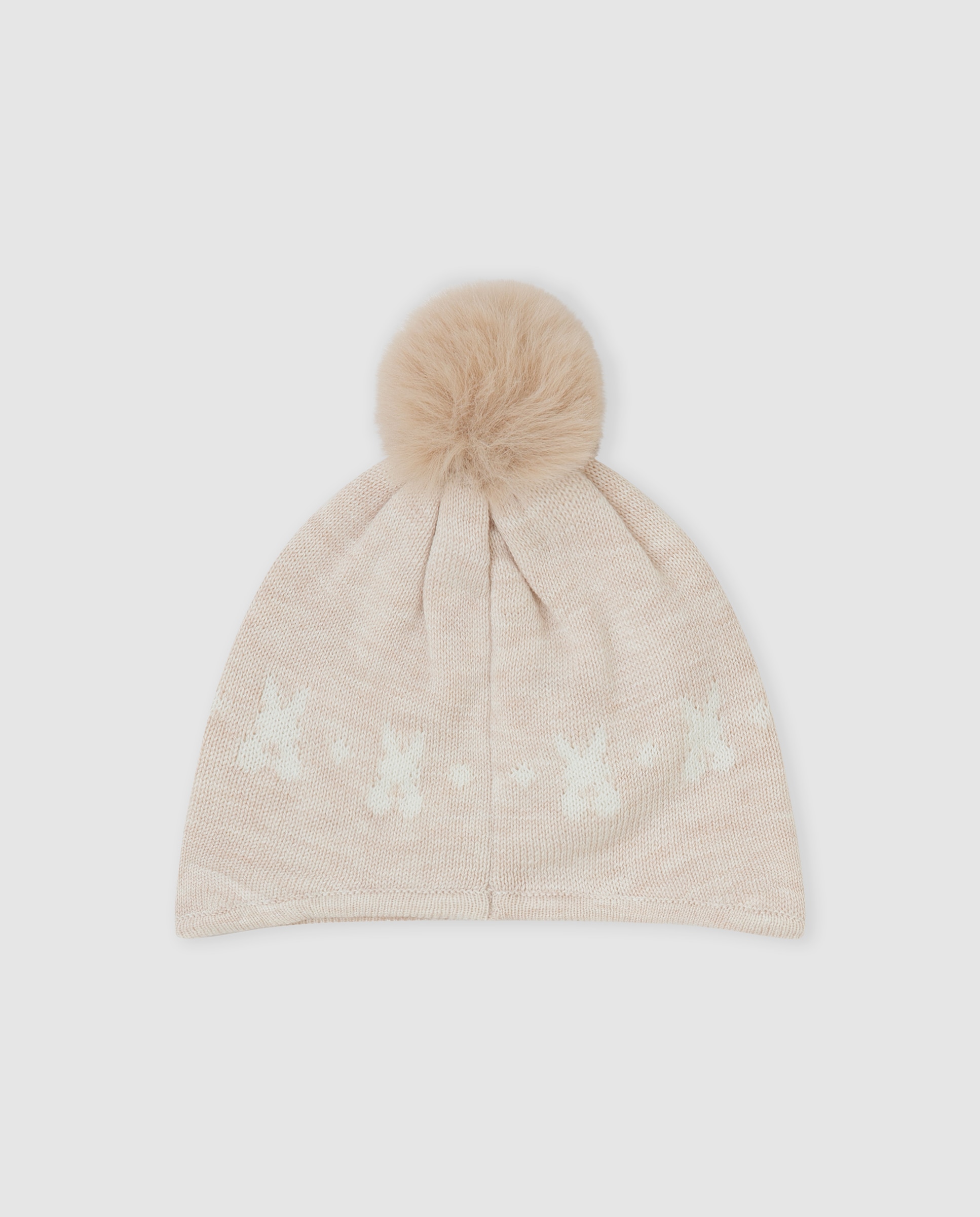 Gorro de bebé niño tricot con pompón - Tutto Piccolo - Marrón Marrón-2
