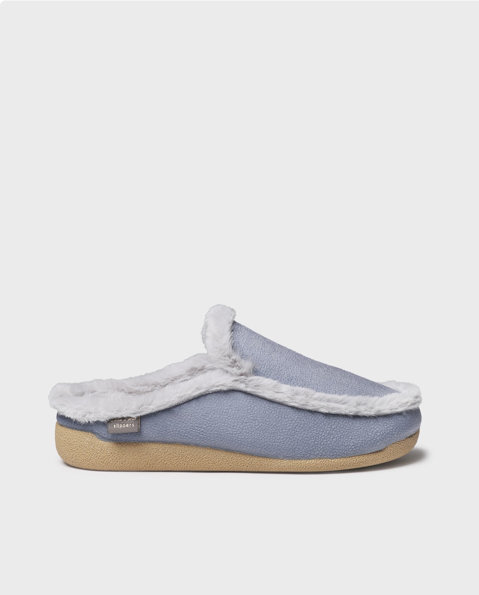 Zapatillas de casa de mujer tipo zueco - Toni Pons - Azul Azul-1