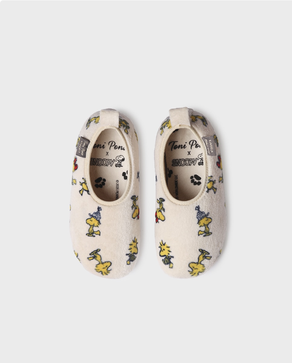 Zapatillas de casa de niños de pelo suave de snoopy - Toni Pons - Crudo Crudo-3