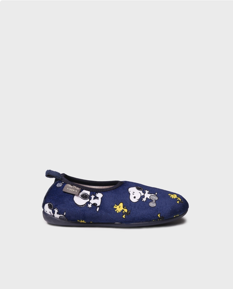 Zapatillas de casa de niños de pelo suave de snoopy