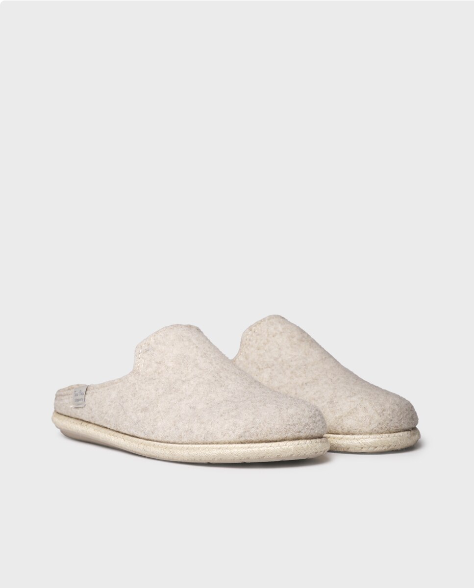 Zapatillas de casa de hombre de fieltro reciclado - Toni Pons - Crudo Crudo-4