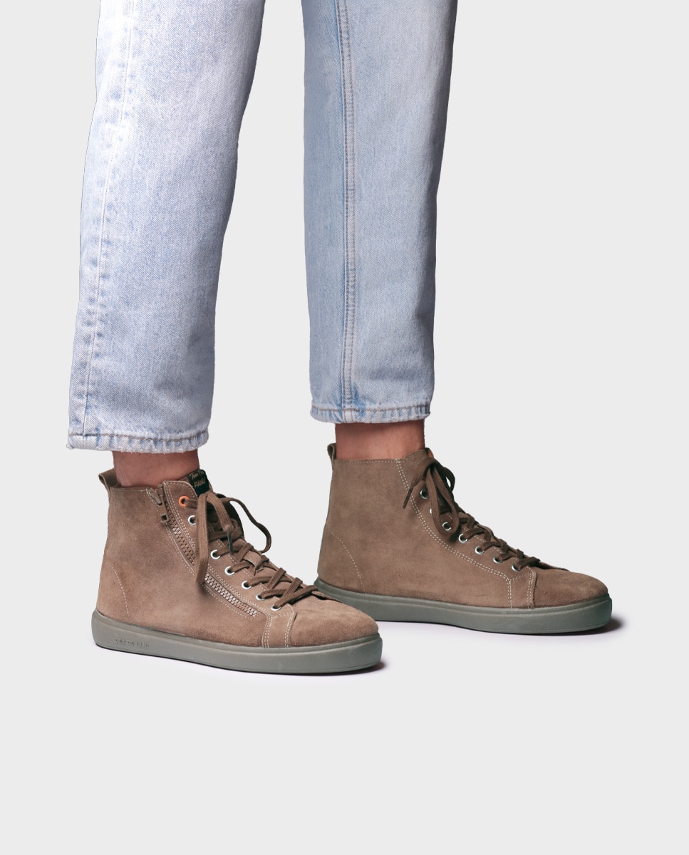 Zapatillas de hombre de serraje con cordones - Toni Pons - Gris Piedra Gris Piedra-2