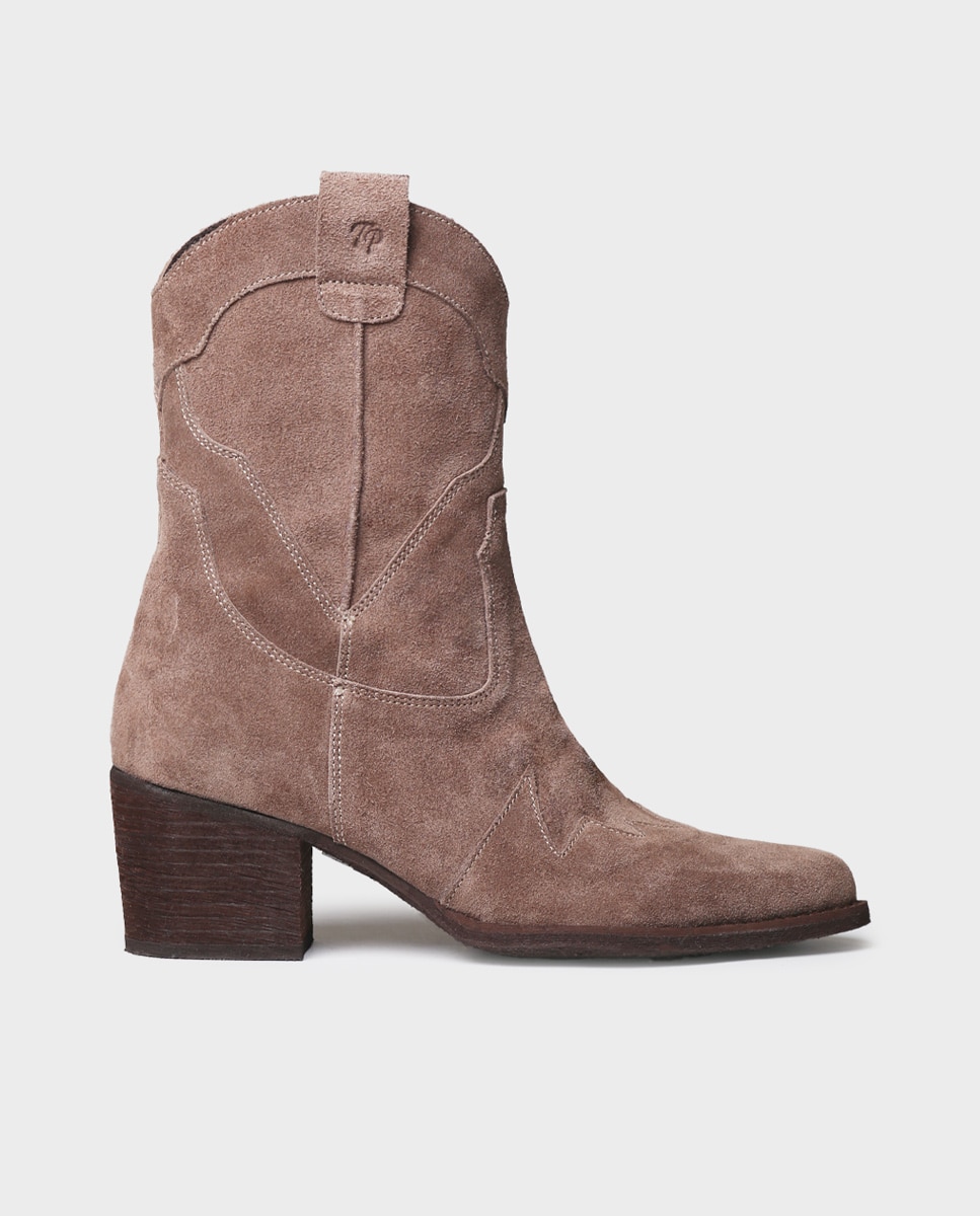 Botines cowboy de mujer de serraje con cremallera - Toni Pons - Topo Topo-1