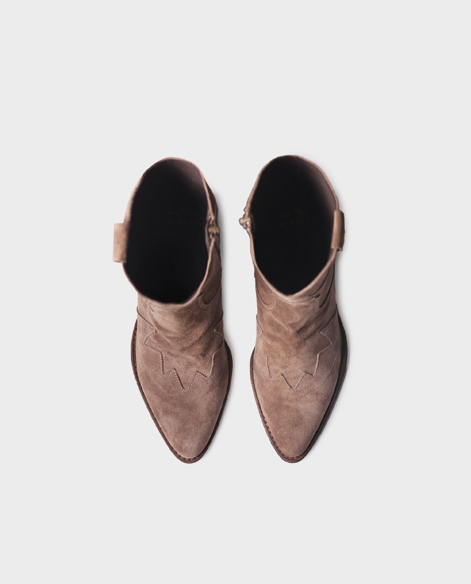 Botines cowboy de mujer de serraje con cremallera - Toni Pons - Topo Topo-3