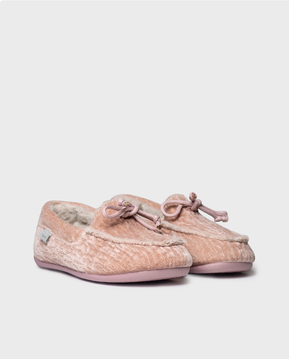 Zapatillas de casa de mujer tipo náutico - Toni Pons - Rosa Rosa-4