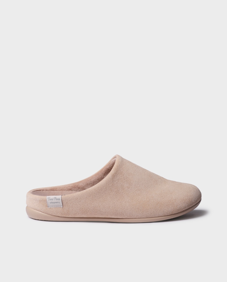 Zapatillas de casa de mujer tipo zueco - Toni Pons - Beige Beige-1