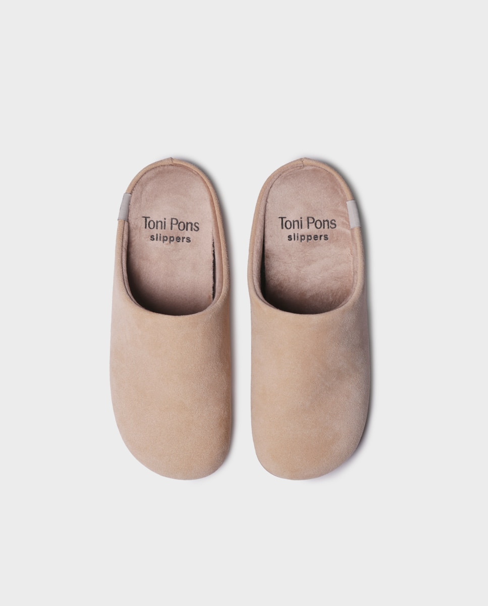 Zapatillas de casa de mujer tipo zueco - Toni Pons - Beige Beige-3