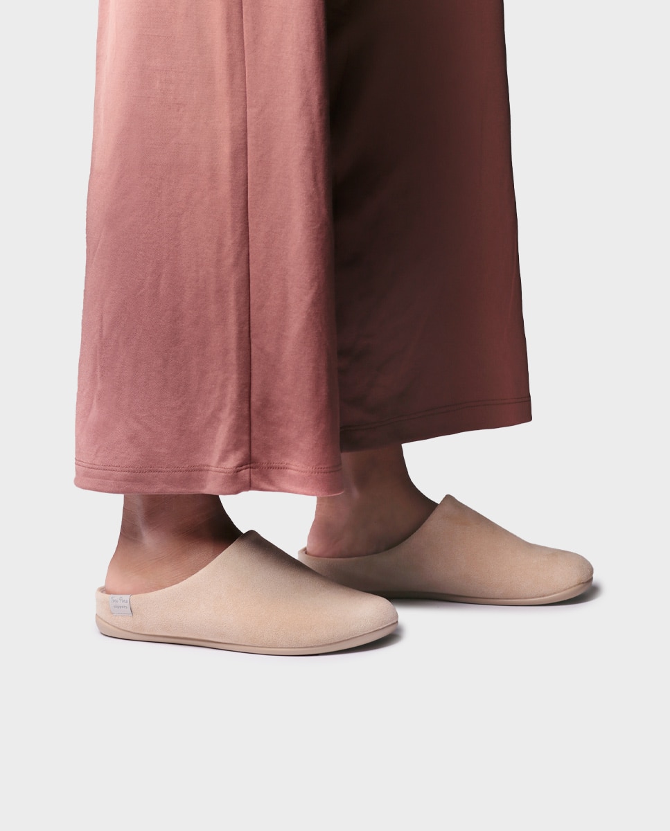 Zapatillas de casa de mujer tipo zueco - Toni Pons - Beige Beige-4