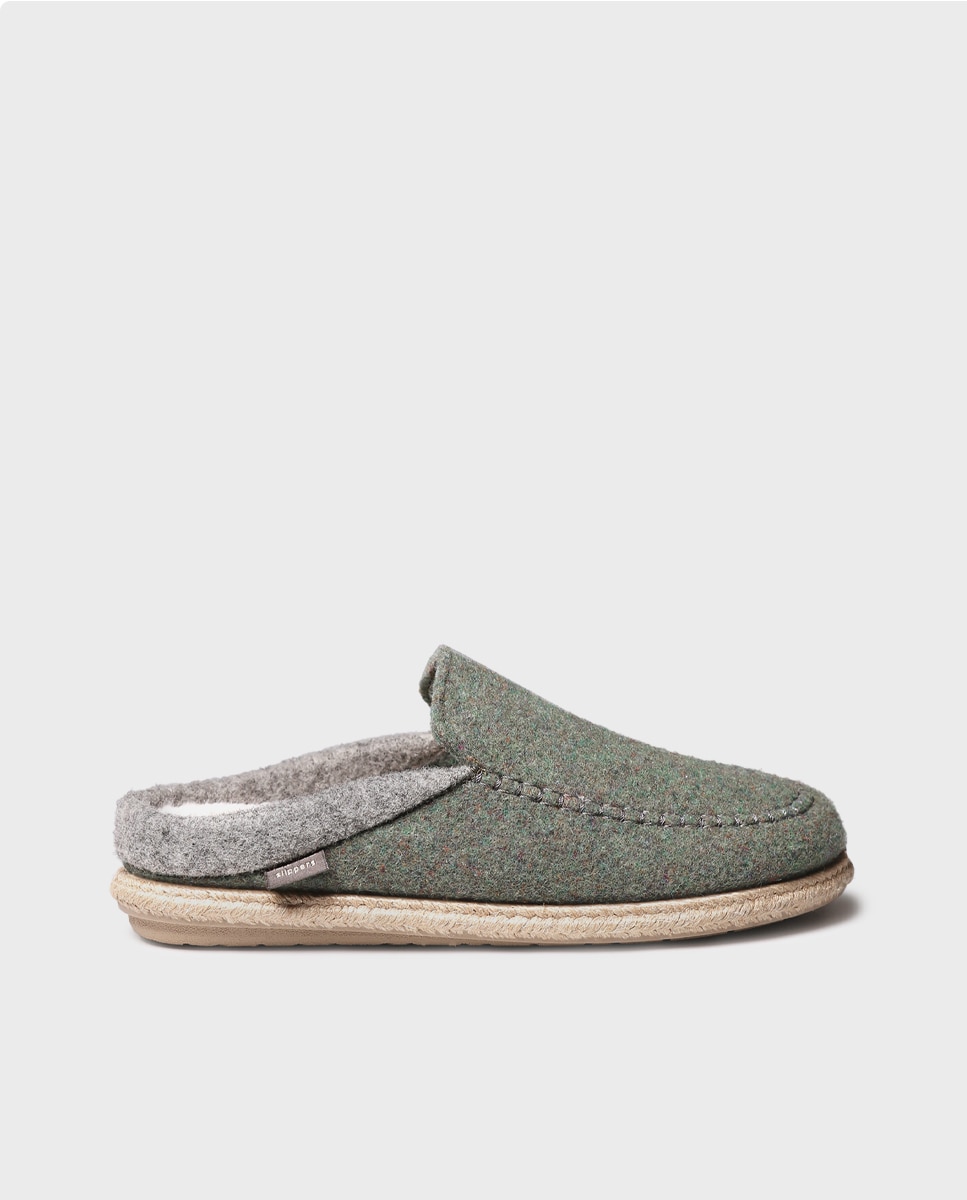 Zapatillas de casa de mujer tipo zueco - Toni Pons - Verde Verde-1