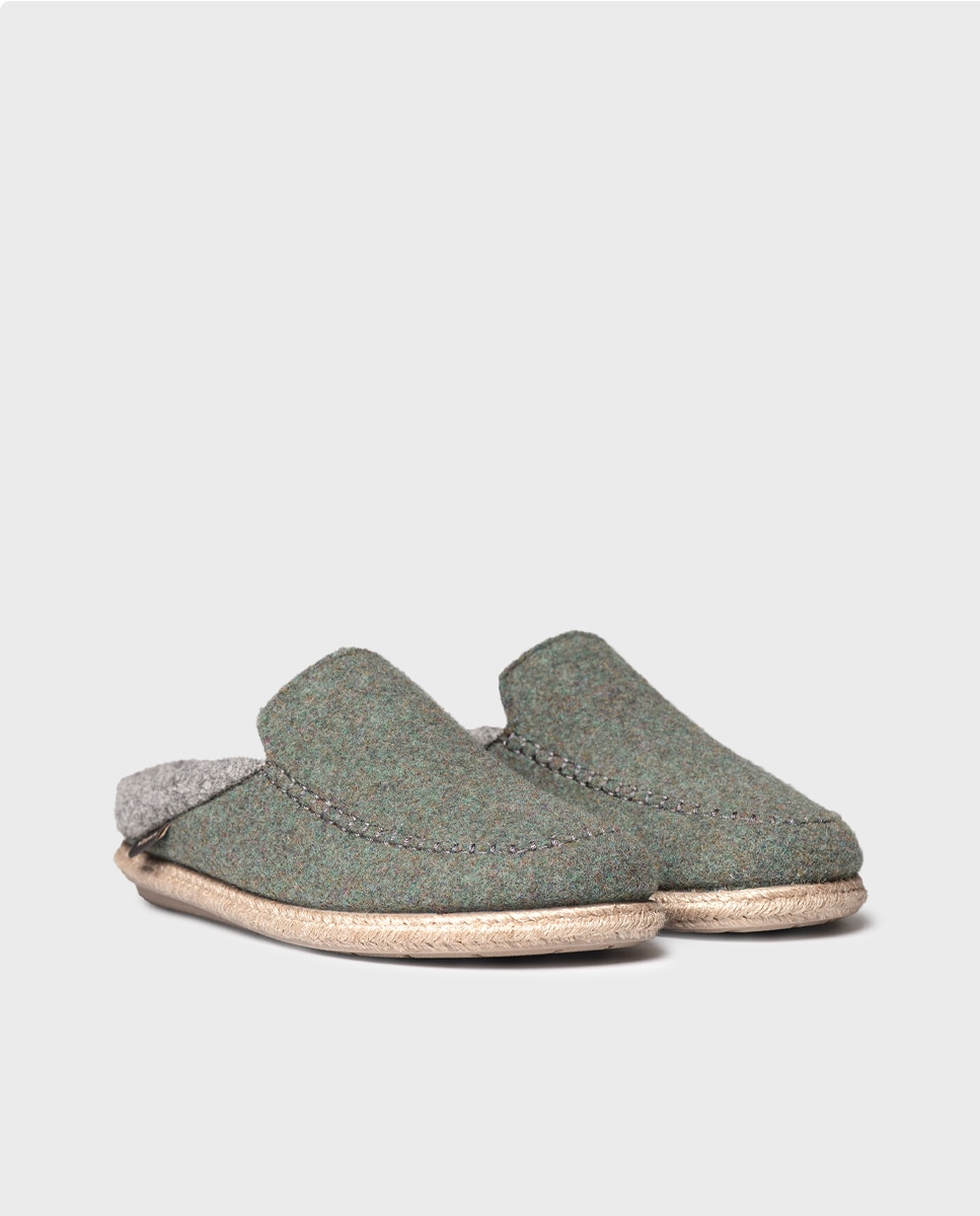 Zapatillas de casa de mujer tipo zueco - Toni Pons - Verde Verde-4