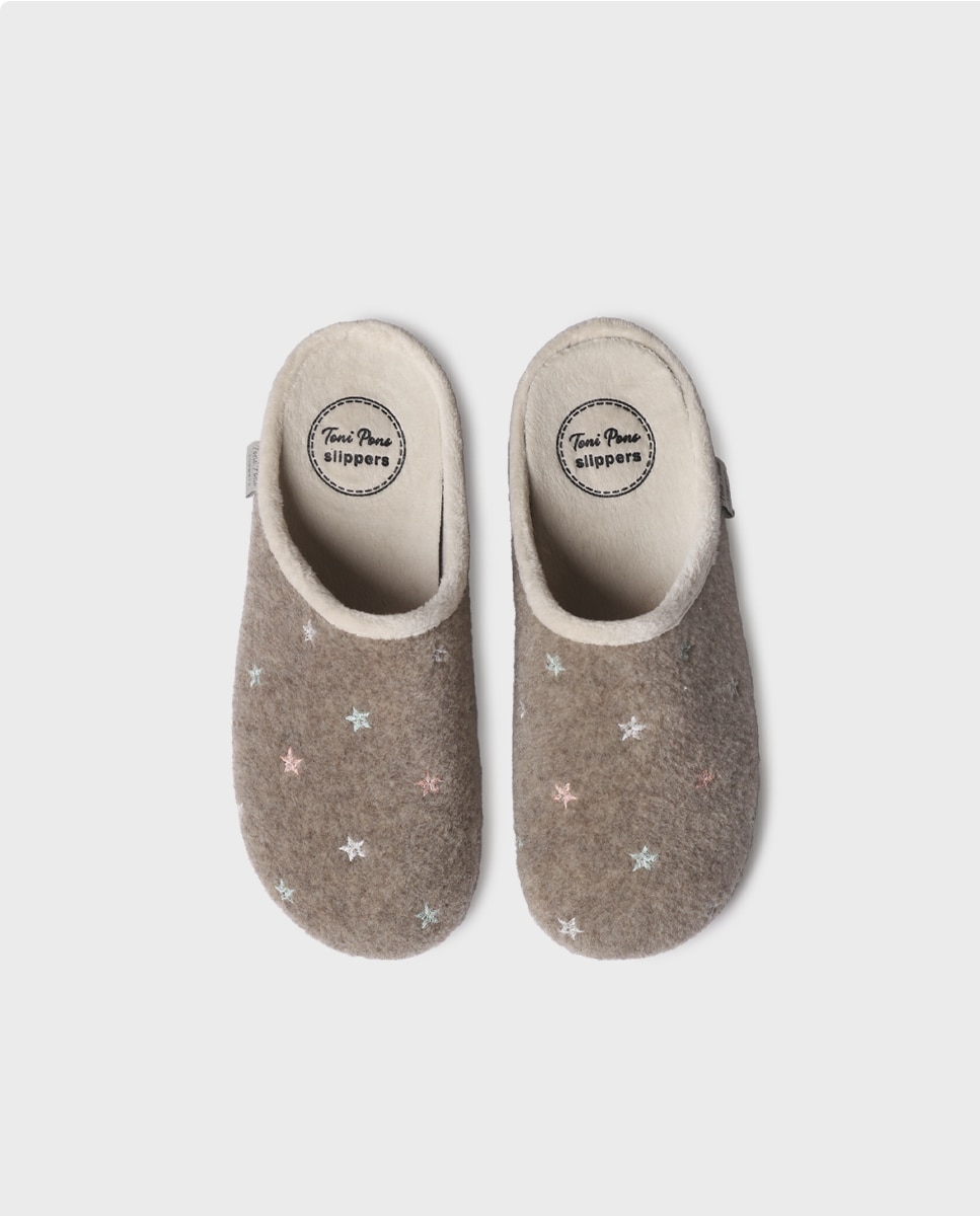 Zapatillas de casa de mujer de fieltro estampado - Toni Pons - Topo Topo-3