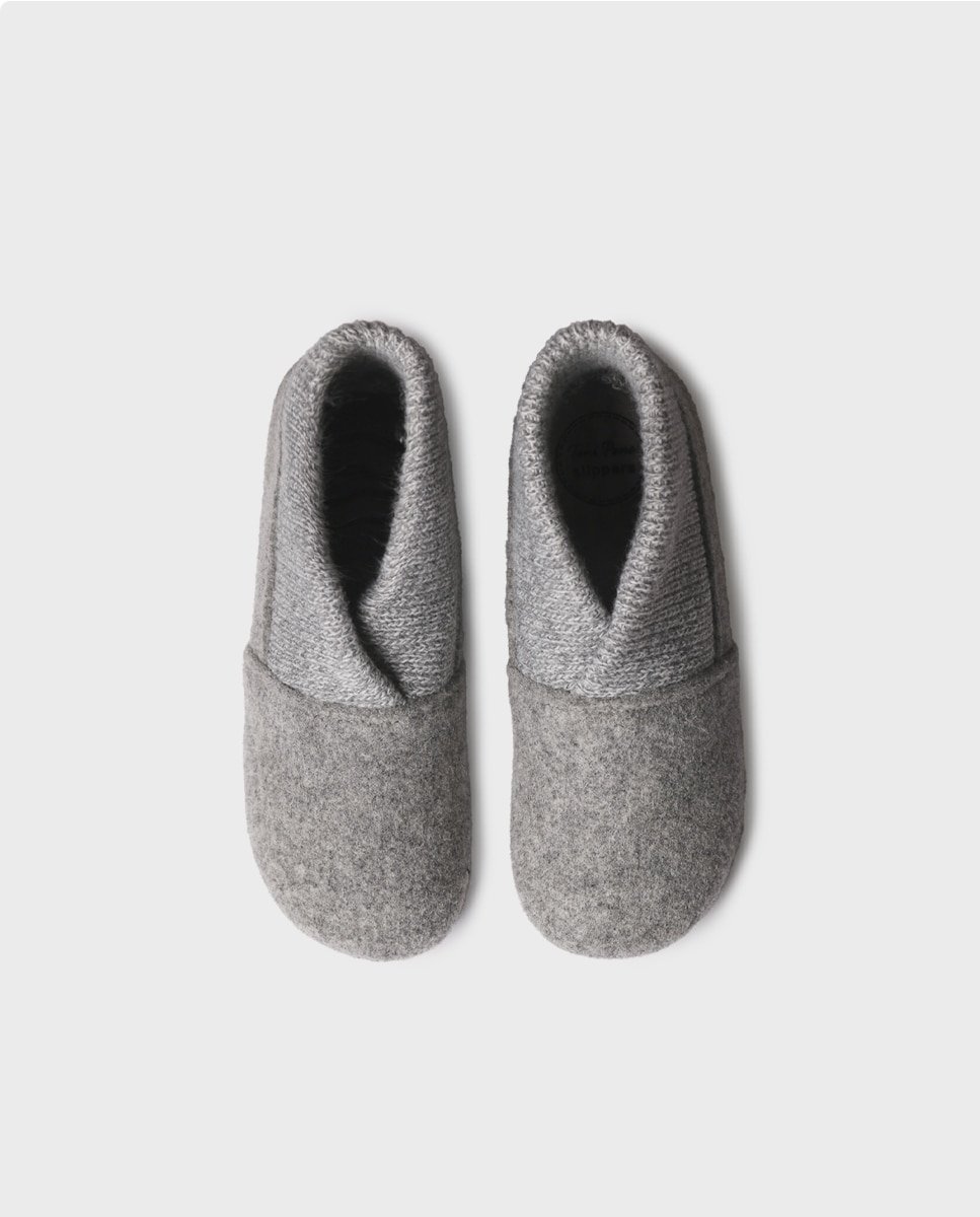 Zapatillas de casa de mujer tipo botín - Toni Pons - Gris Gris-3