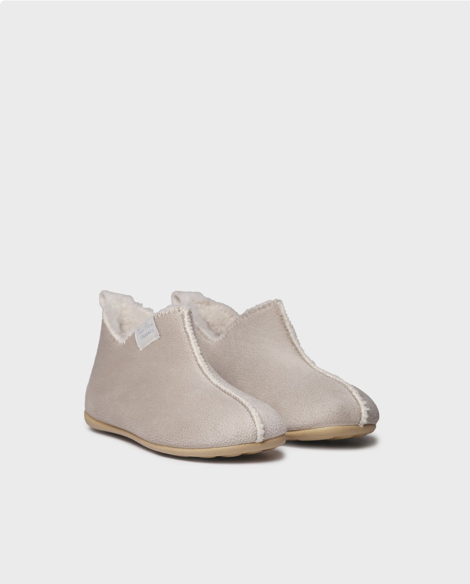 Zapatillas de casa cerradas de niños con tejido suave - Toni Pons - Gris Piedra Gris Piedra-2
