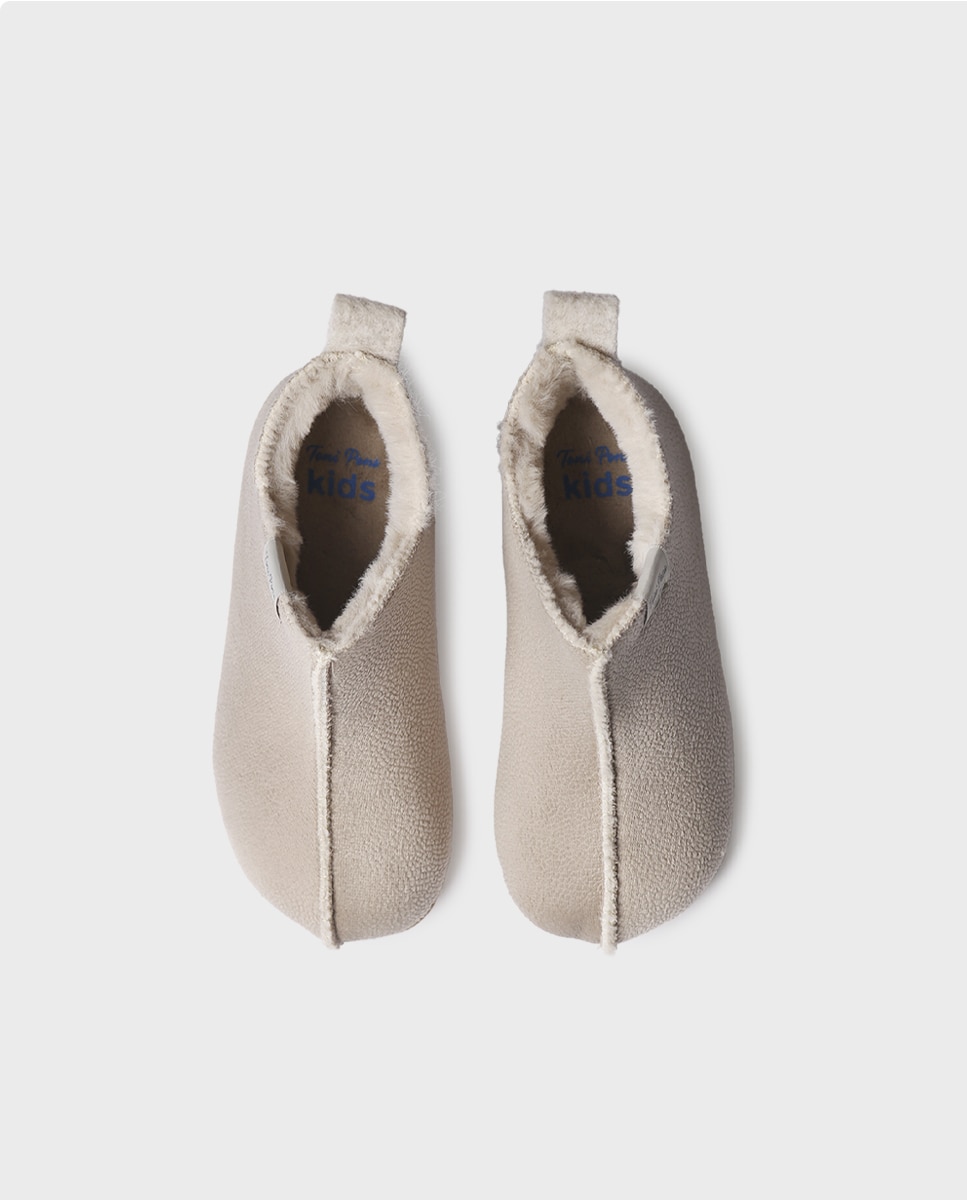 Zapatillas de casa cerradas de niños con tejido suave - Toni Pons - Gris Piedra Gris Piedra-3