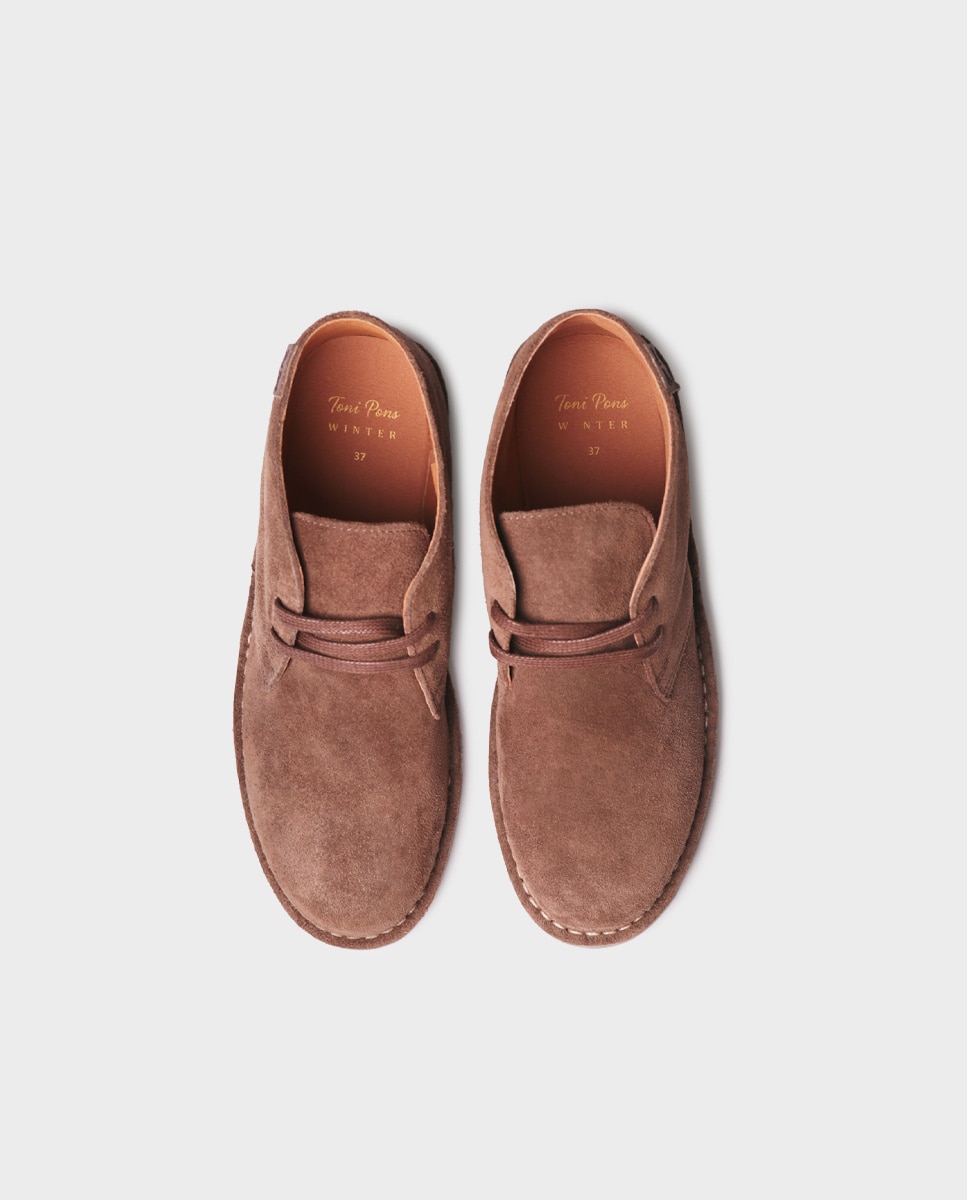 Botines planos de mujerde piel con cordones - Toni Pons - Topo Topo-3