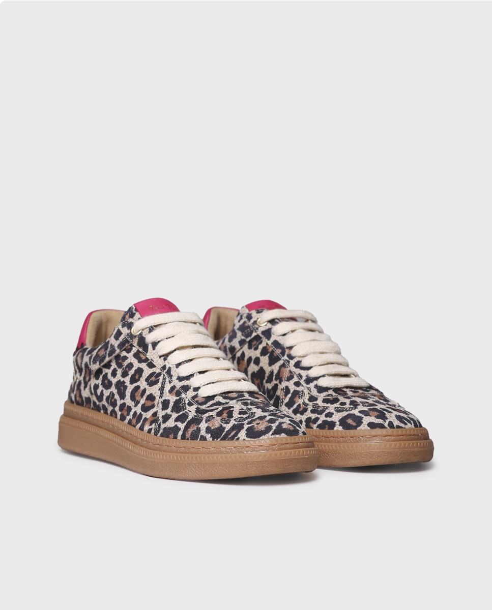 Zapatillas de mujer de piel con cordones - Toni Pons - Multicolor Multicolor-4