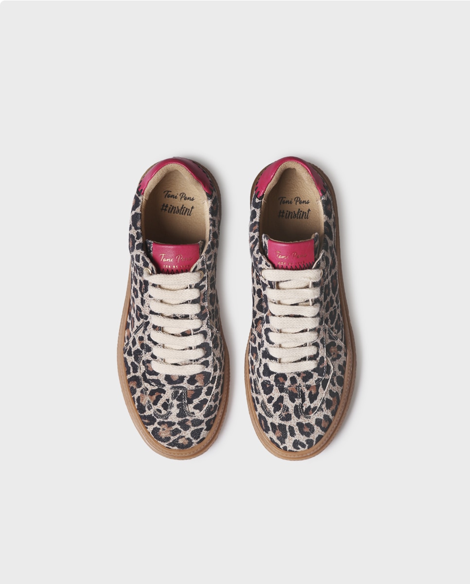 Zapatillas de mujer de piel con cordones - Toni Pons - Multicolor Multicolor-3